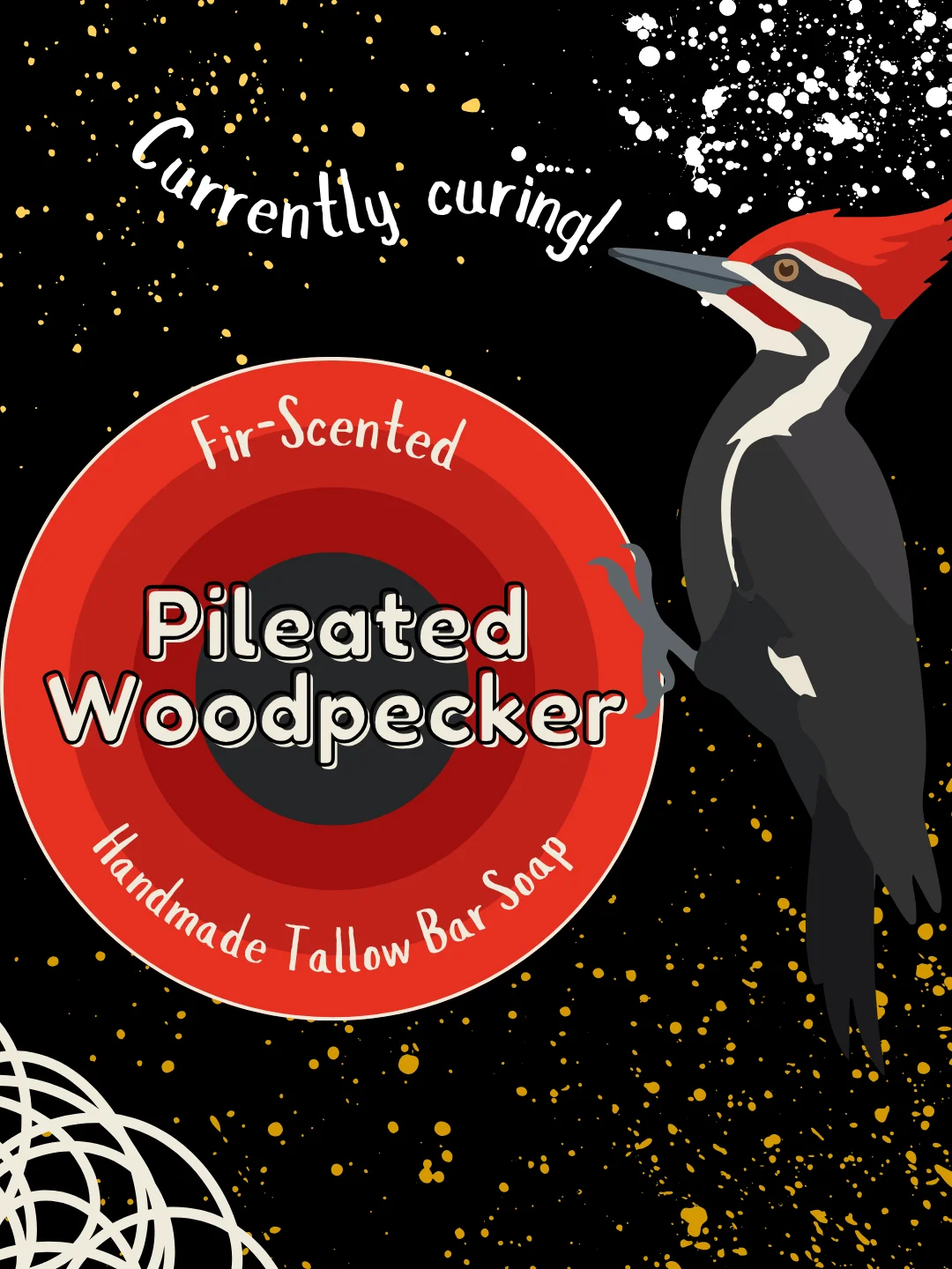Pileated Woodpecker Tallow Bar Soap product image (1)