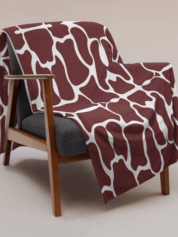 Brown Brick Mosaic Throw Blanket product image (8)