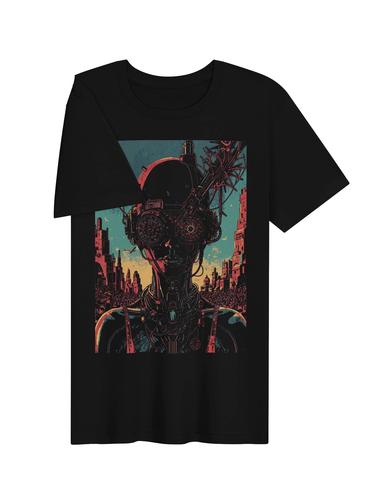 Future Dystopia Glitch Lightweight T-Shirt product image (6)