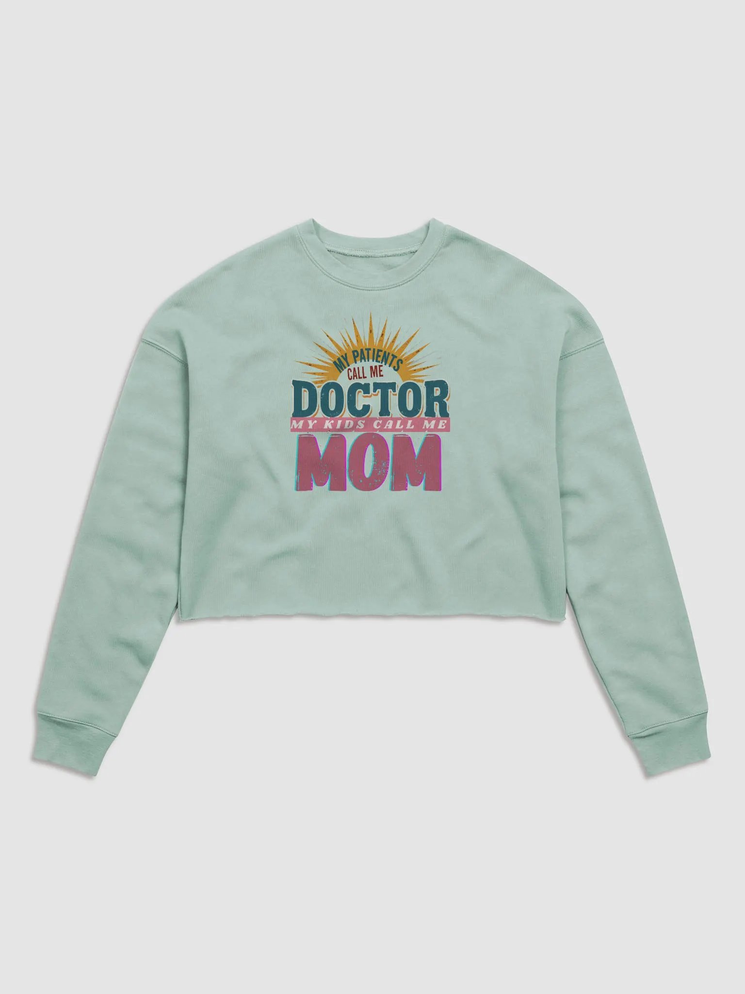Mom and Doctor Fleece Crop Sweatshirt product image (2)
