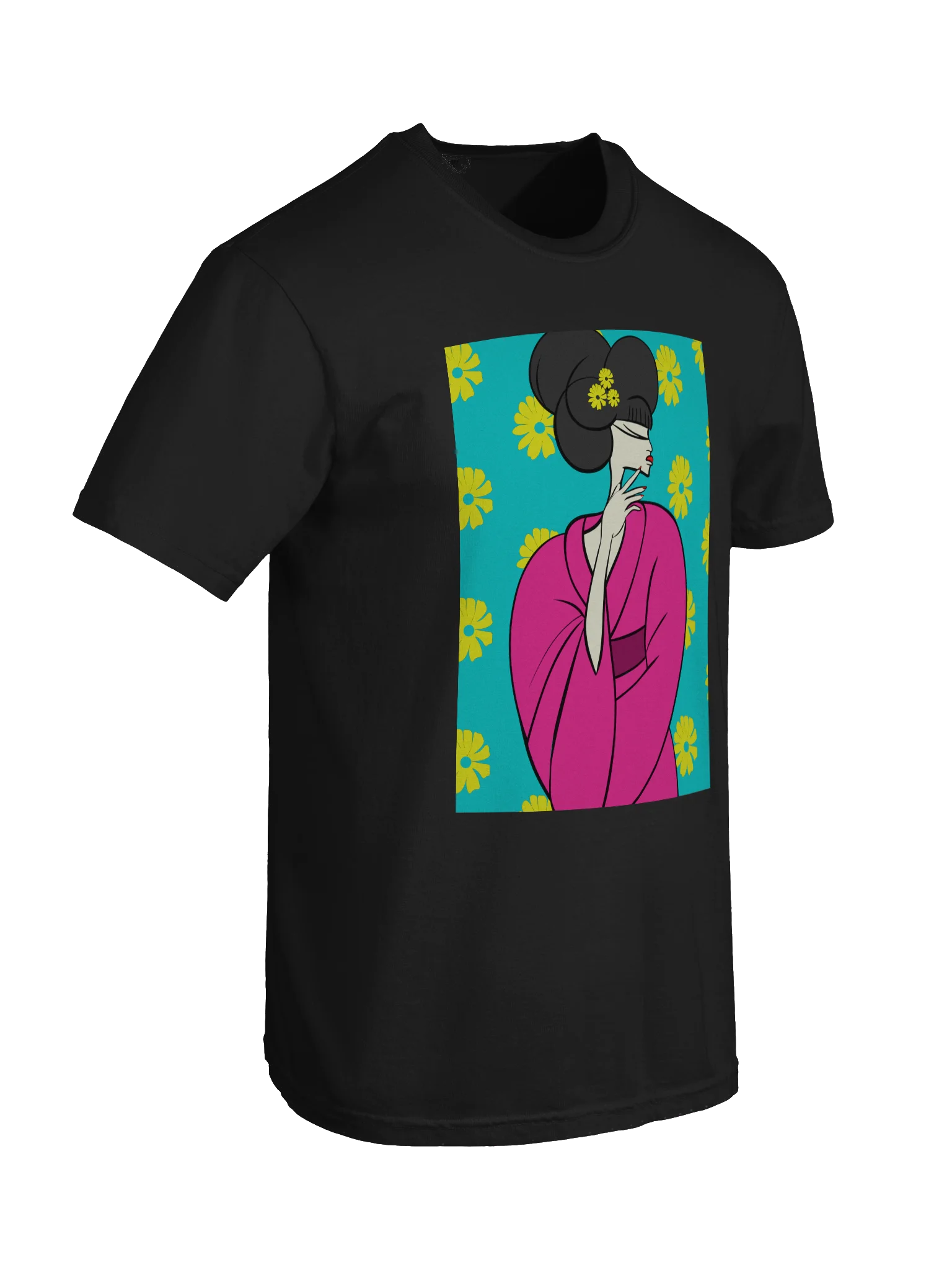 T-shirt: Bold Flower Japanese Geisha product image (8)