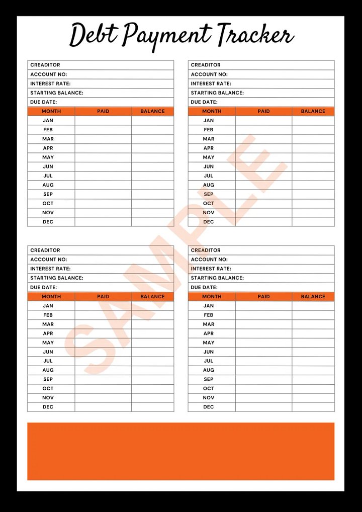 Elegant and Clean Monthly Budget Planner Sheet product image (2)