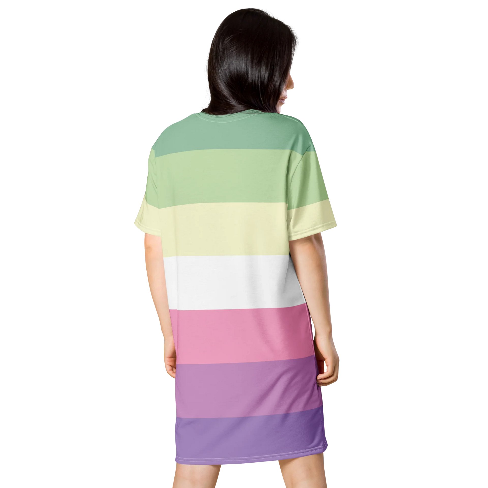 Genderfae Pride Flag T-shirt Dress product image (2)