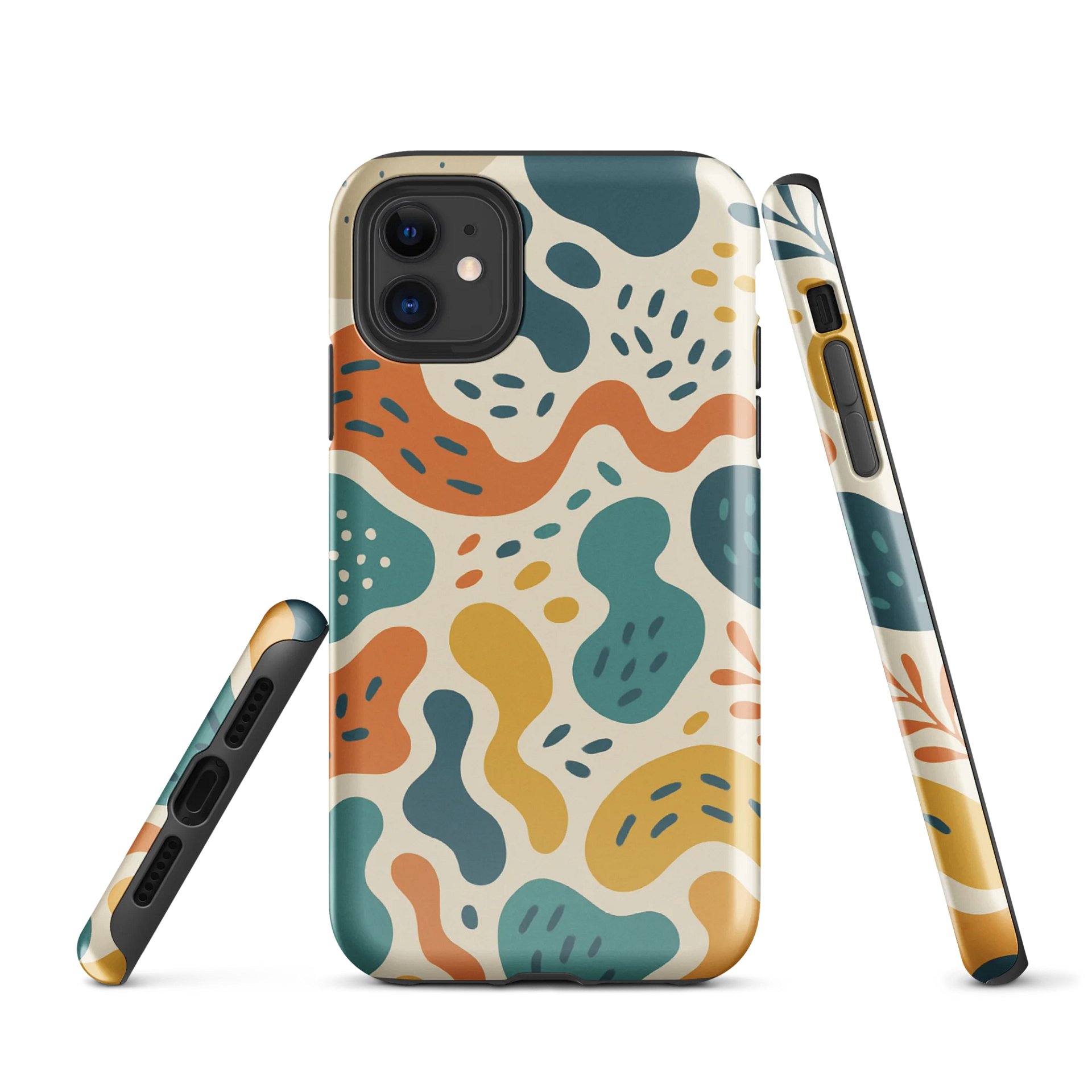 Organic Abstract Teal iPhone® Tough Case product image (1)