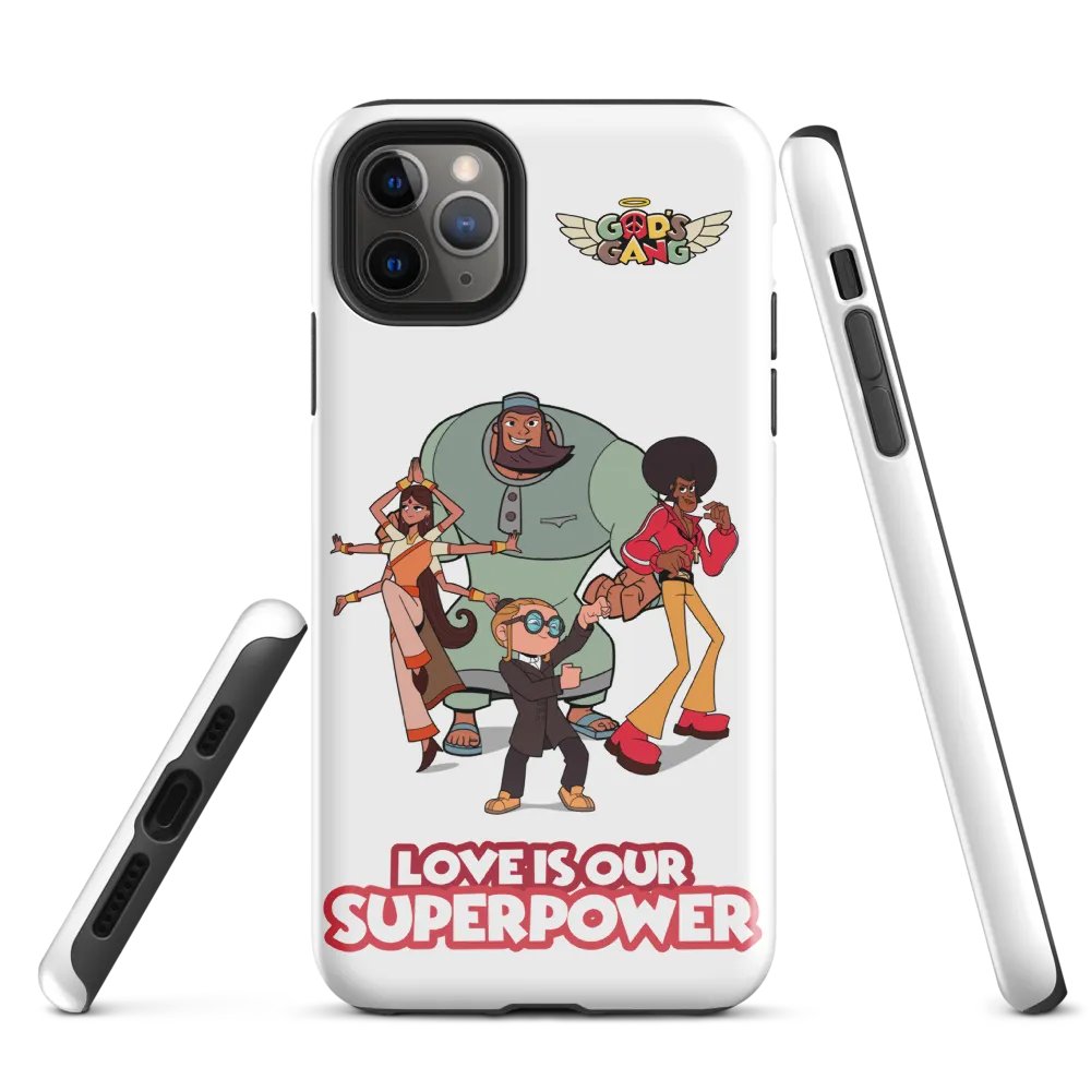 Love is Our Superpower | God’s Gang iPhone Case product image (5)