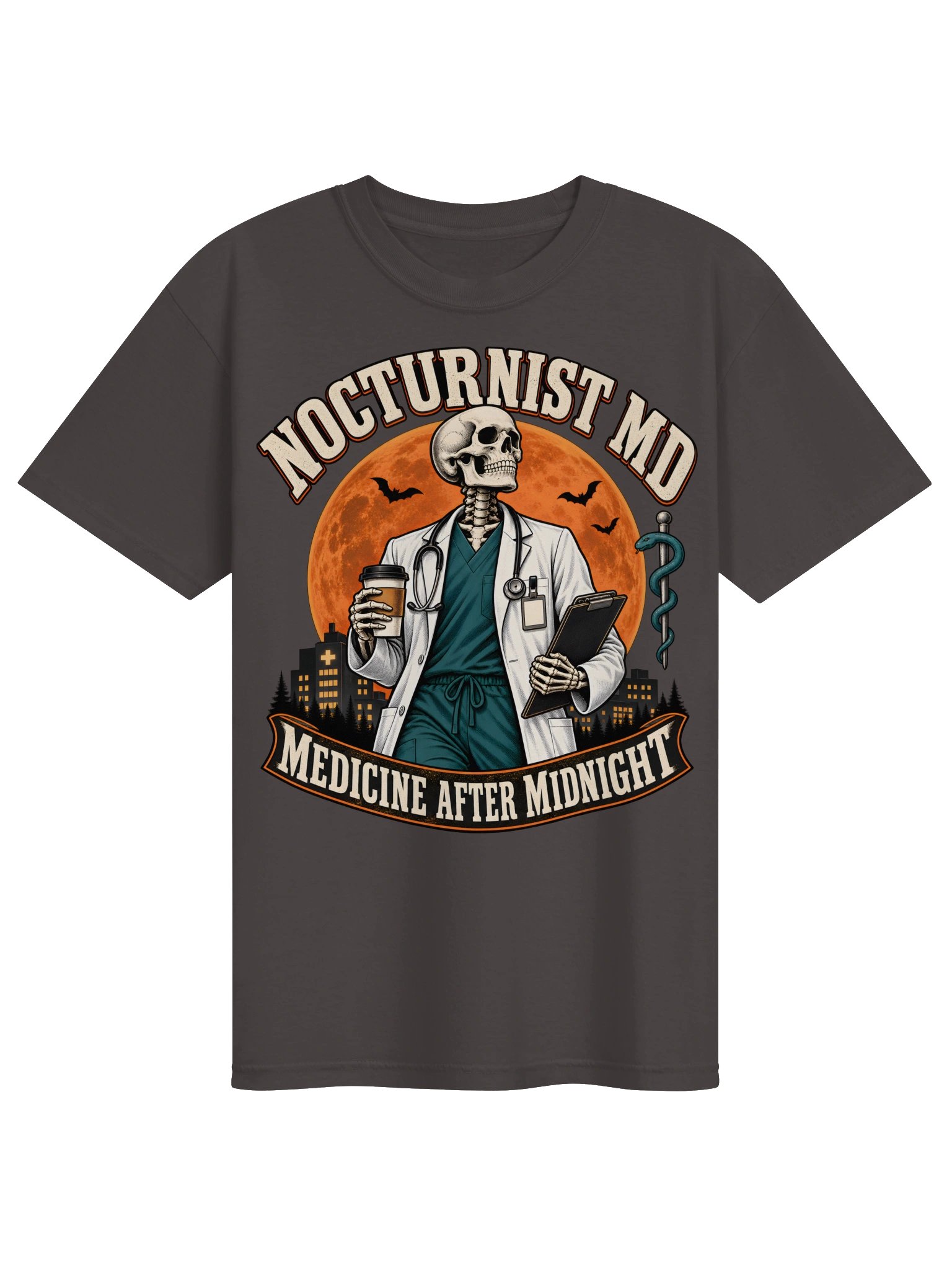 Nocturnist MD—Medicine After Midnight | Physician Shirt product image (1)