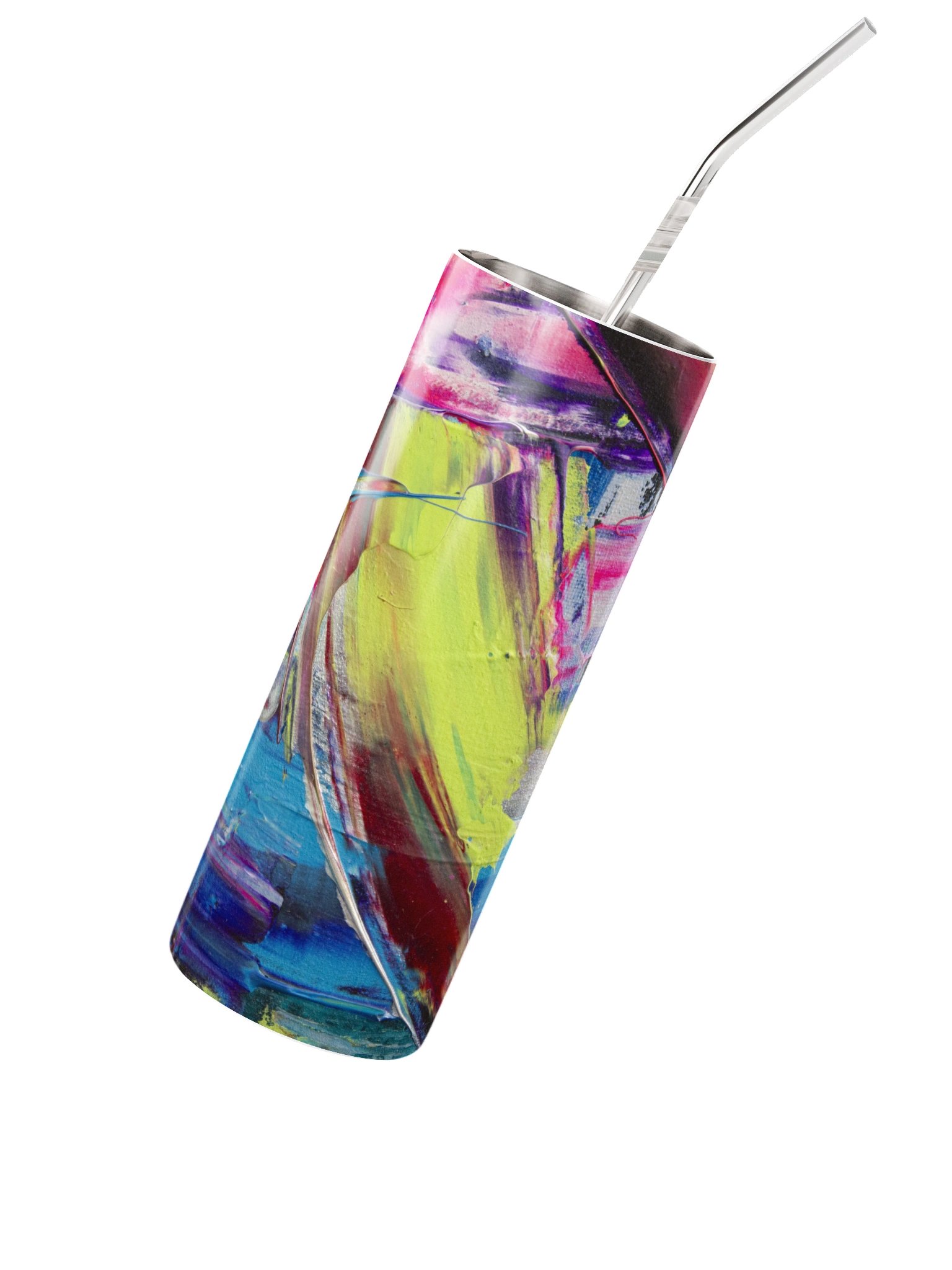 Neon Tall Stainless-Steel Tumbler w/ Straw product image (6)