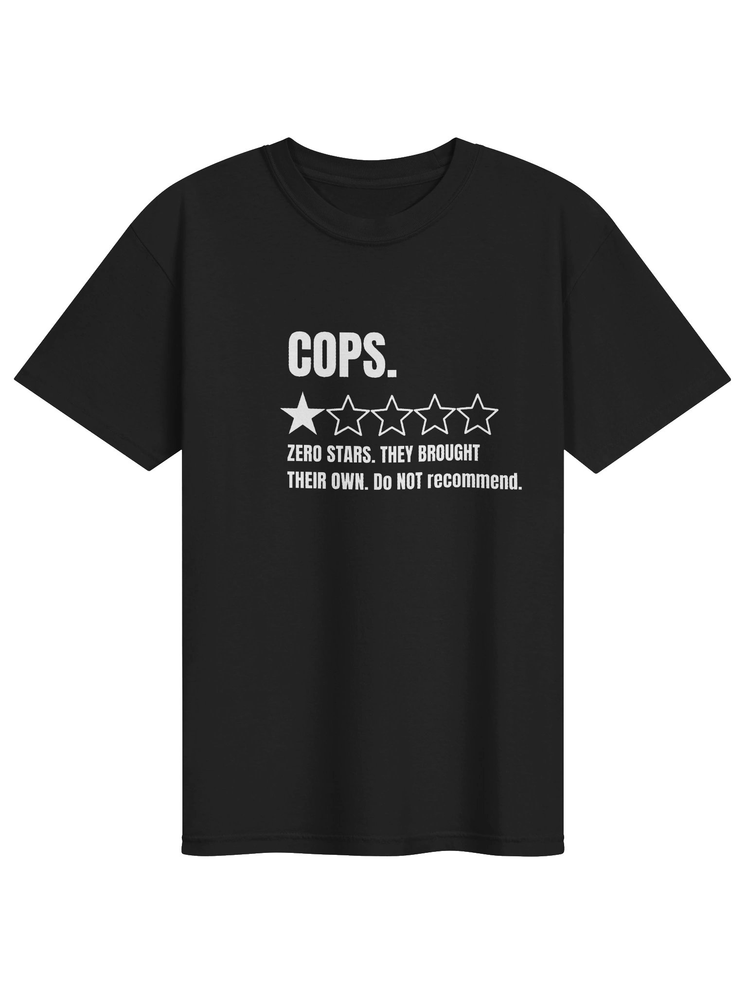 Men’s Funny Graphic T-Shirt Cops Review Rating product image (1)