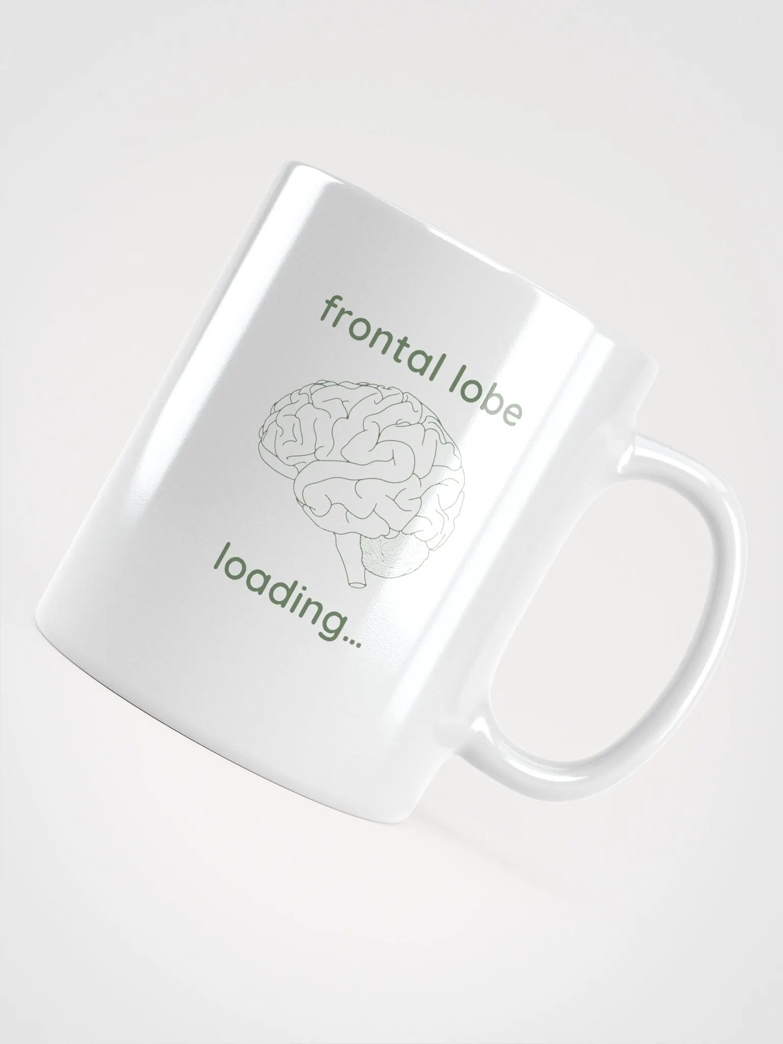 frontal lobe loading... mug (sage) product image (12)