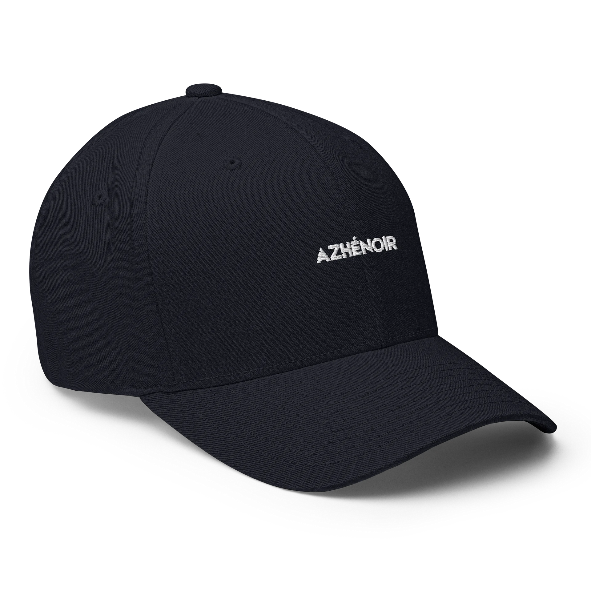 AZHÉNOIR Embroidered Flexfit Structured Cap — Black product image (7)