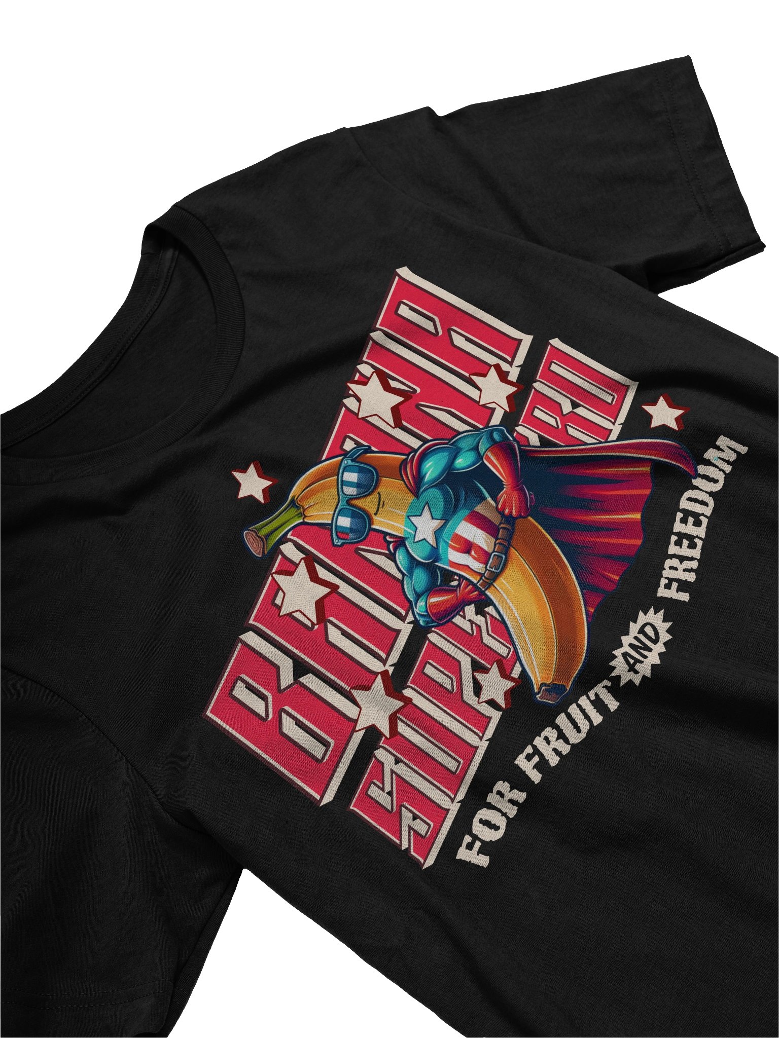 Fun and Quirky Banana Superhero T-Shirt for Cartoon Fashion product image (21)