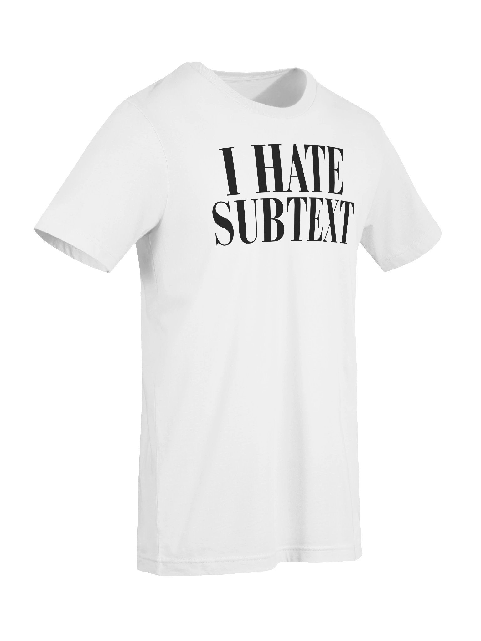 I HATE SUBTEXT Shirt (White) product image (7)