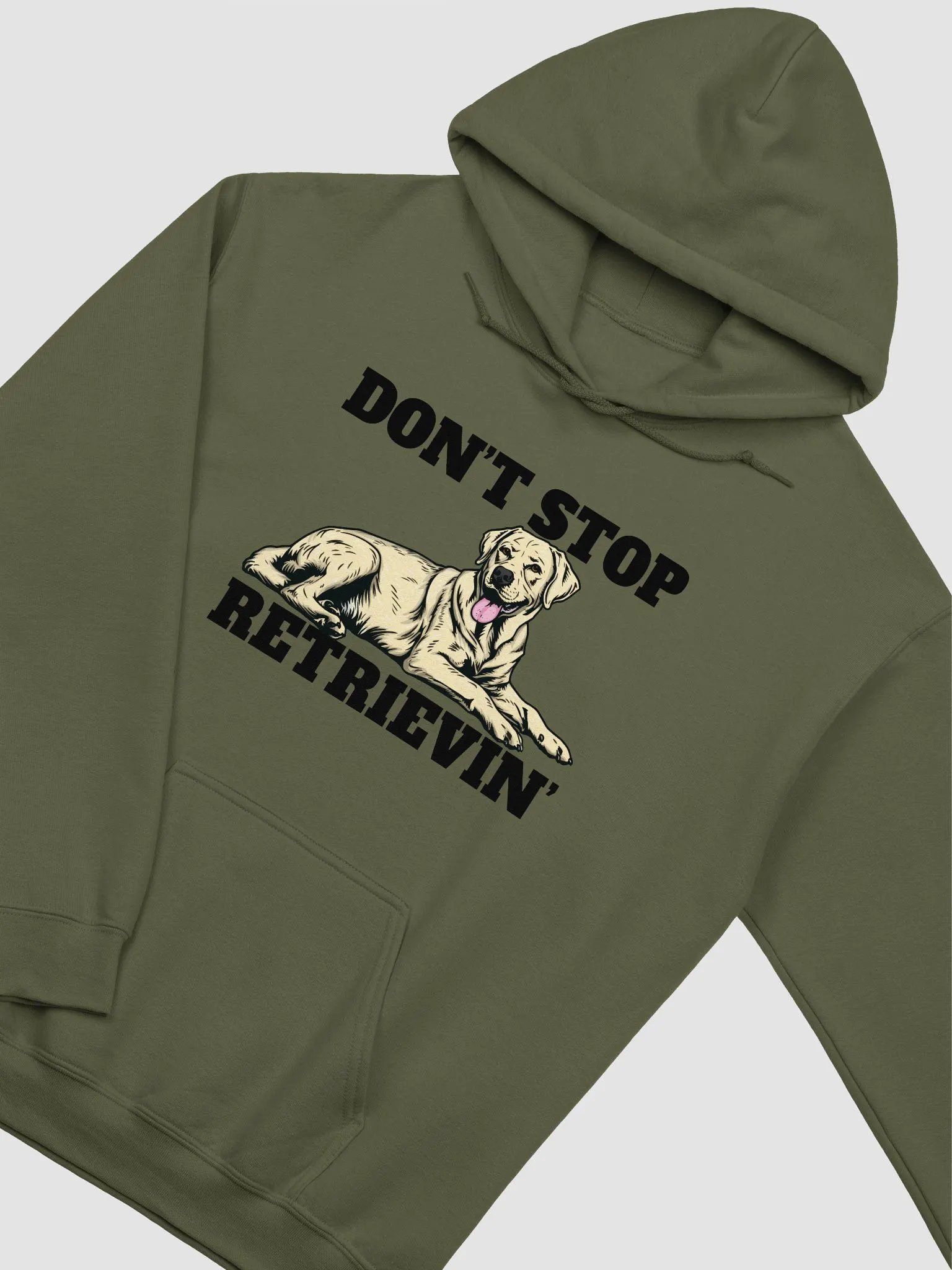 Don't Stop Retrievin' Hooded Sweatshirt of a Labrador Retriever | Funny Hoodie for Lab Paw-rents product image (5)