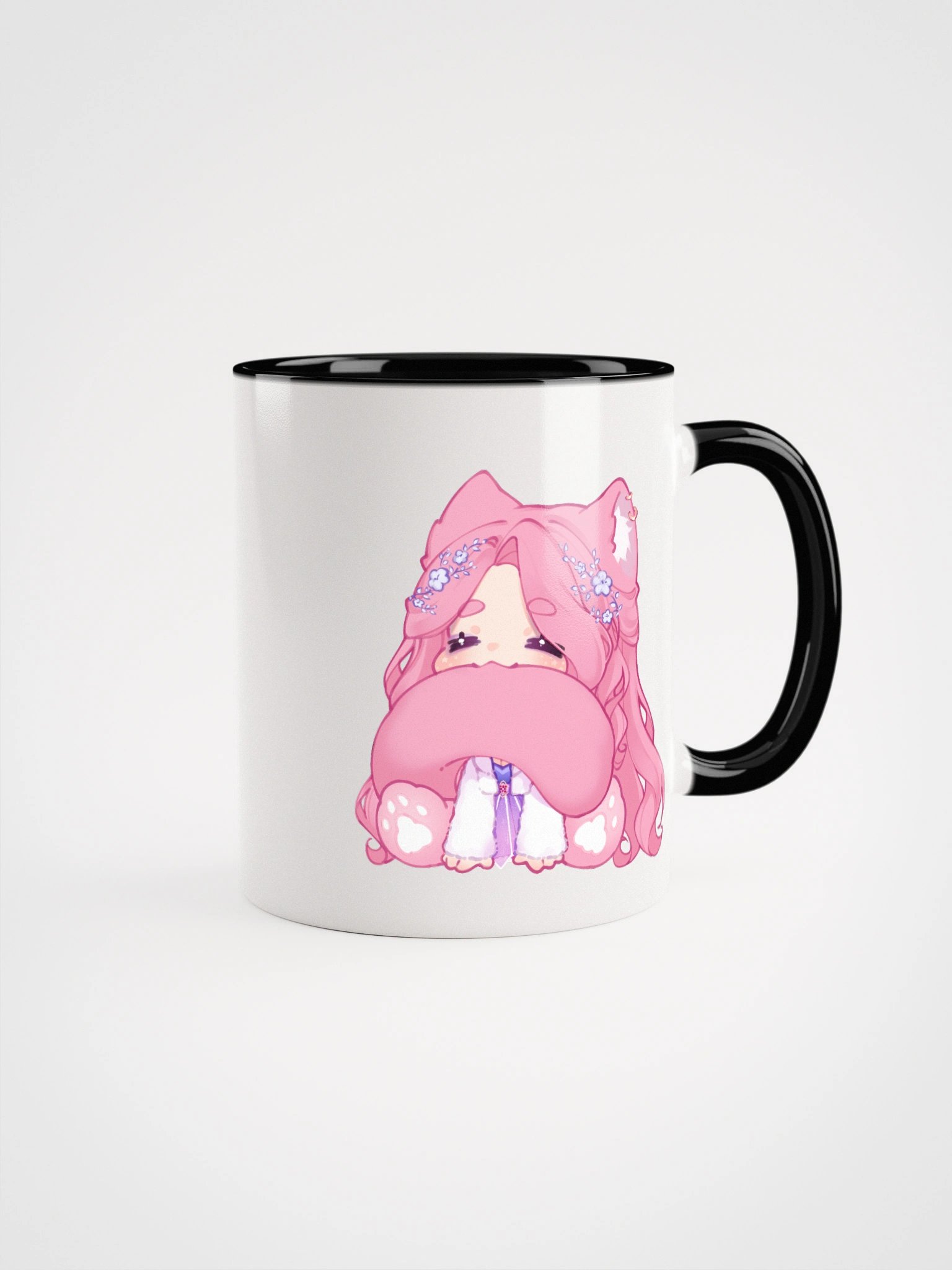 Nom Pink Cat Ceramic Mug product image (9)