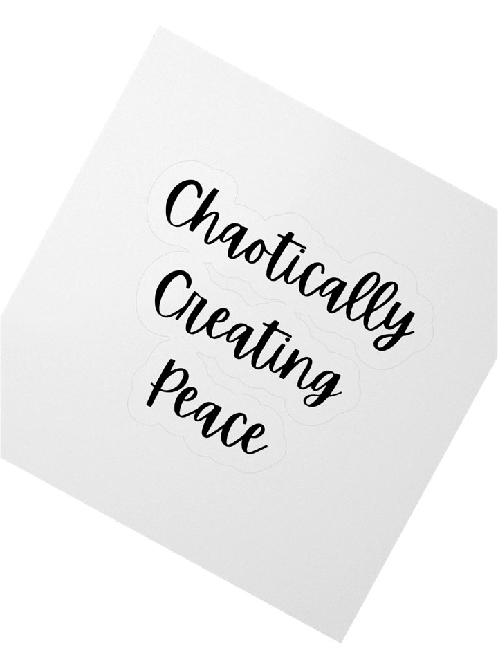 Peace Wave Chaotically Creating Peace Sticker product image (2)