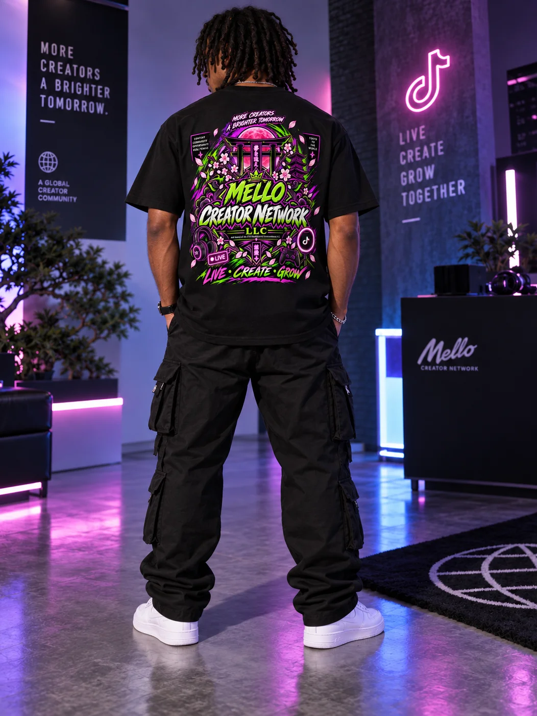 “Mello Creator Network x TikTok LIVE — Global Creators T-Shirt product image (3)