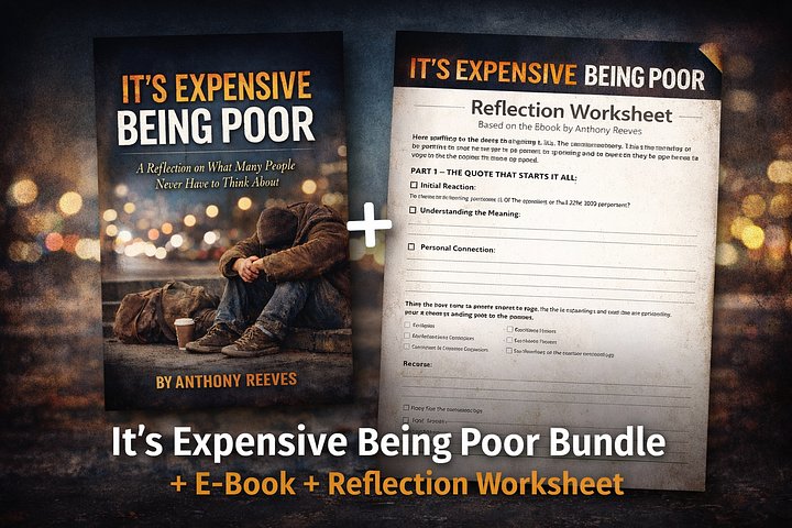 It’s Expensive Being Poor: The Hidden Costs Bundle (eBook + Reflection Workbook) product image (1)