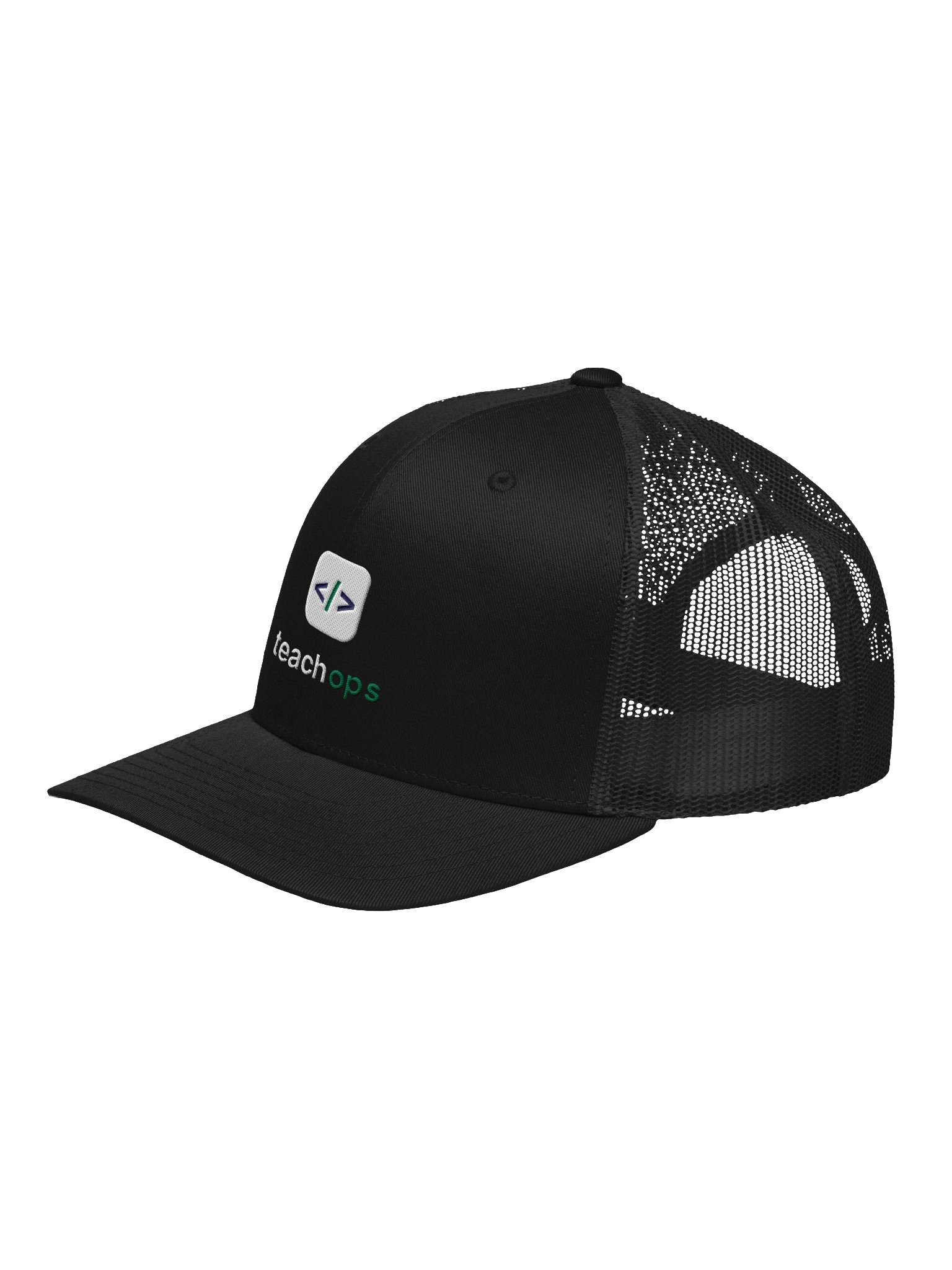 TeachOps Retro Code Logo Trucker Hat product image (2)