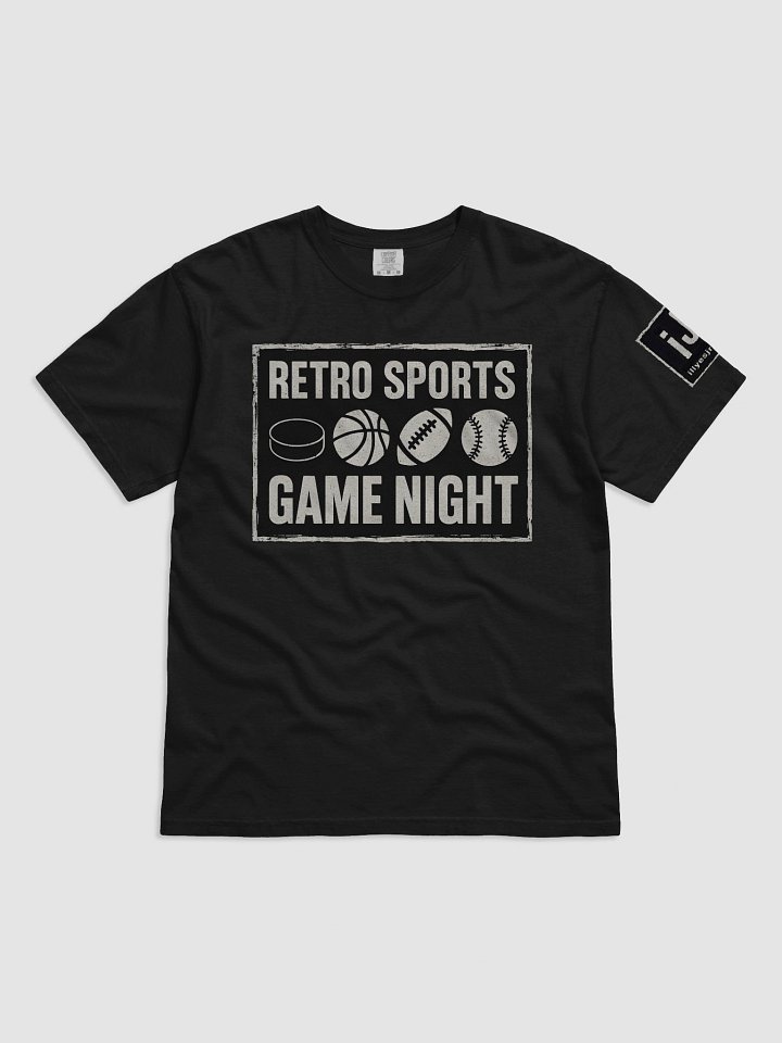 Retro Sports Game Night T-Shirt B/W Edition product image (1)