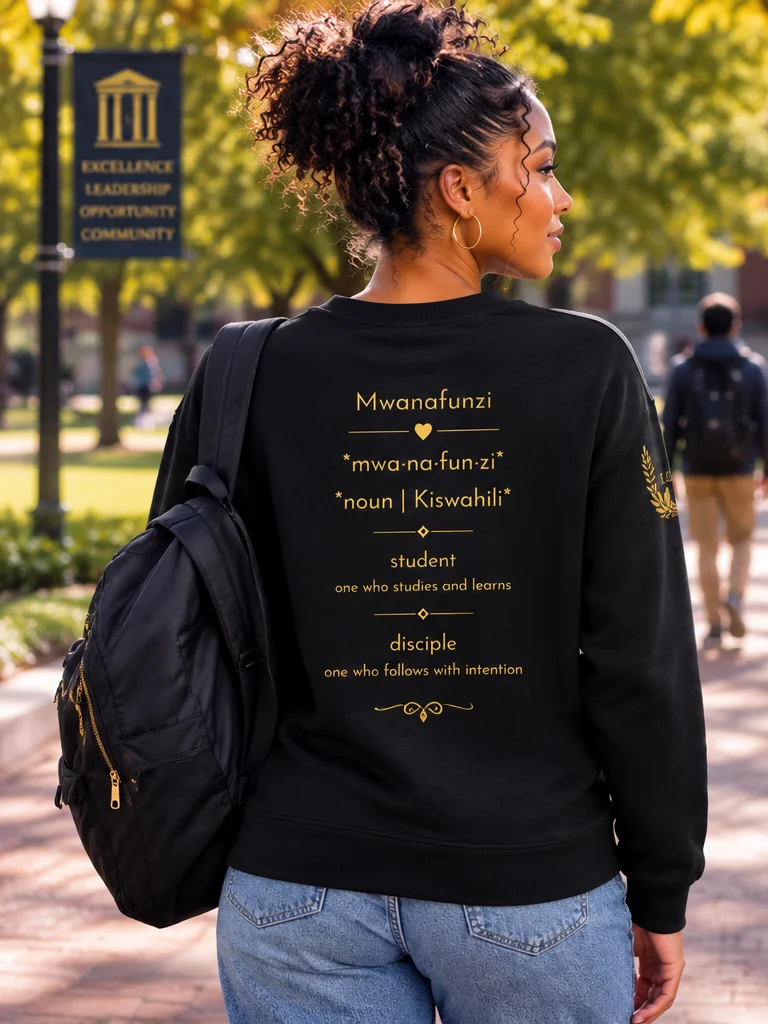 Mwanafunzi Unisex Definition Heart Sweatshirt Wrist Accent product image (1)