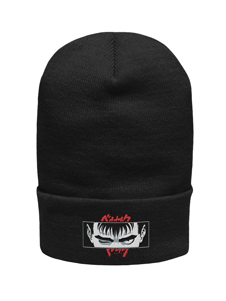 Berserk Guts Embroidered Beanie Red Lettering product image (1)
