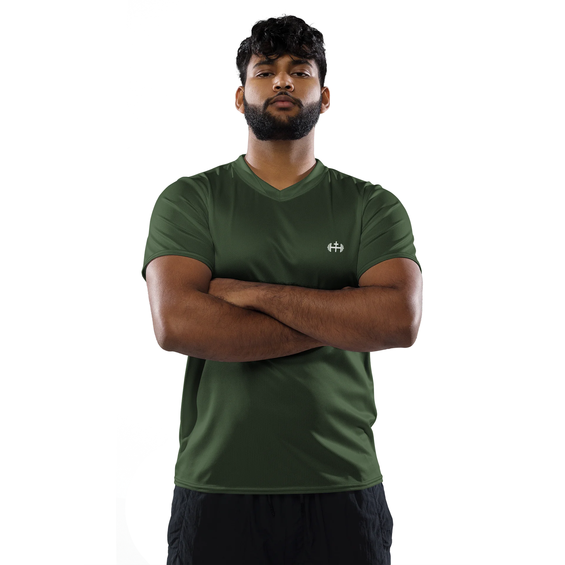 His House Mens Performance V-Neck T-Shirt - Forest product image (2)