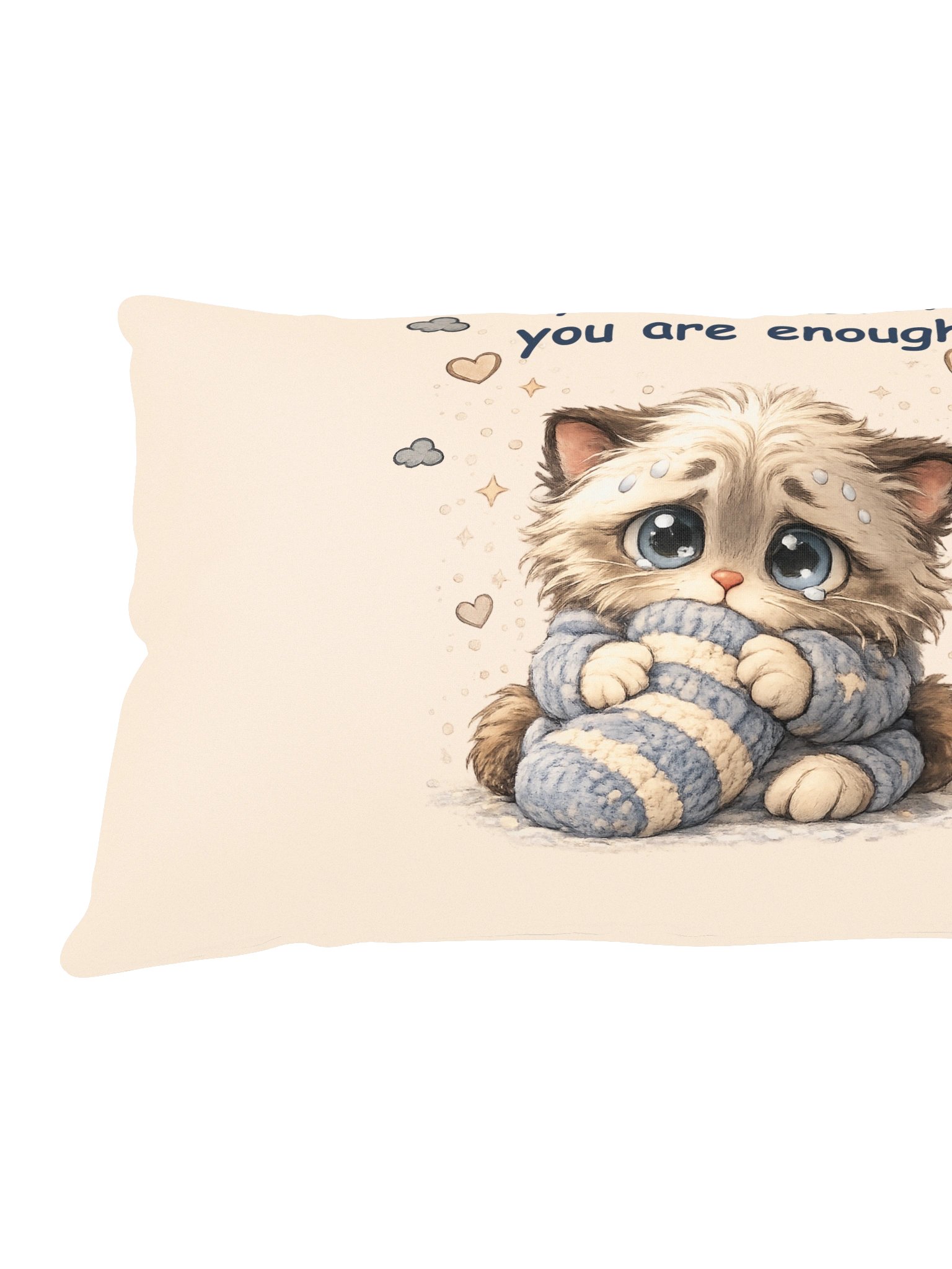 Crumpet You Are Safe Kitten Pillow product image (4)