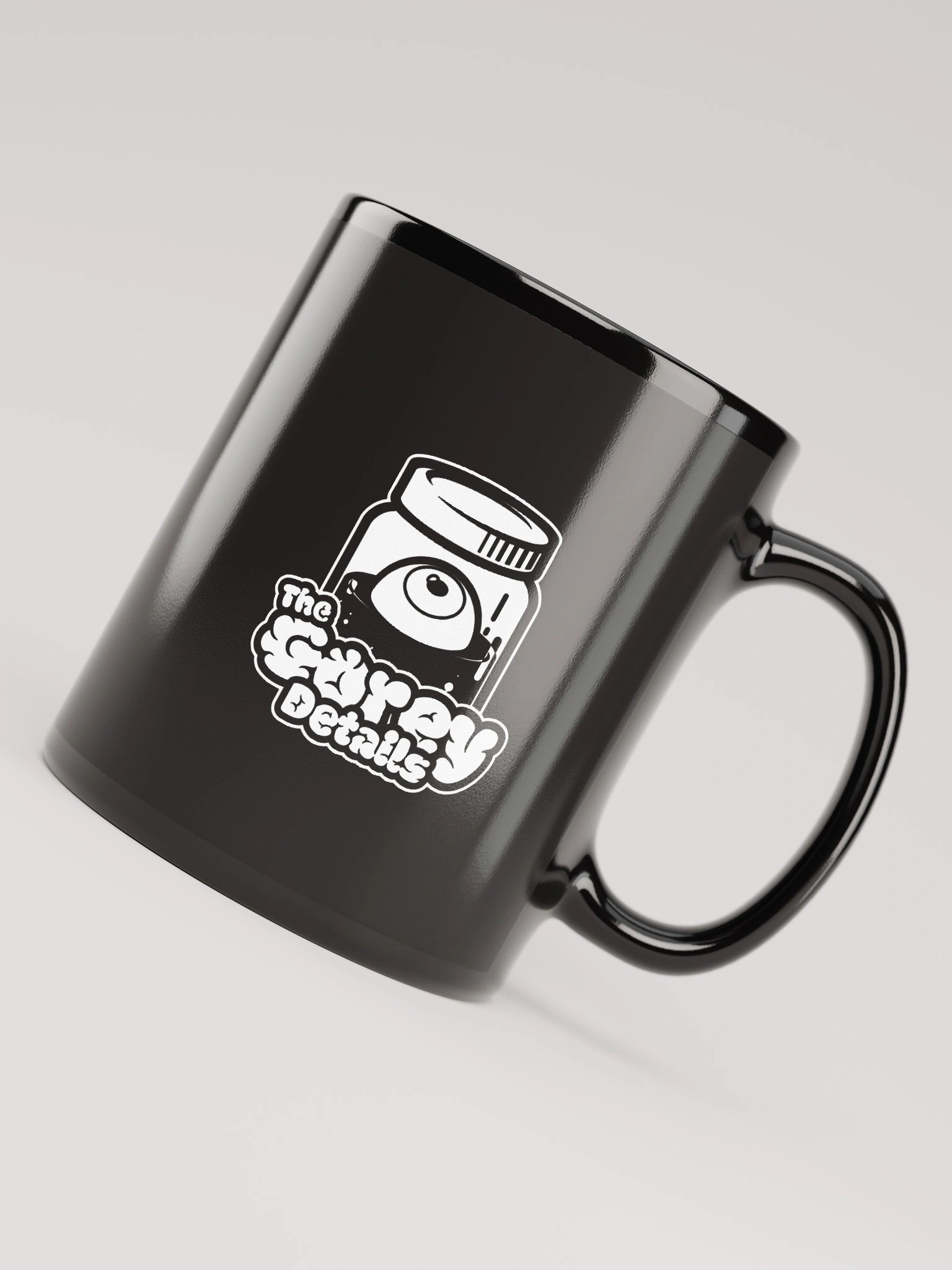 Full Logo White - Black Glossy Mug product image (12)