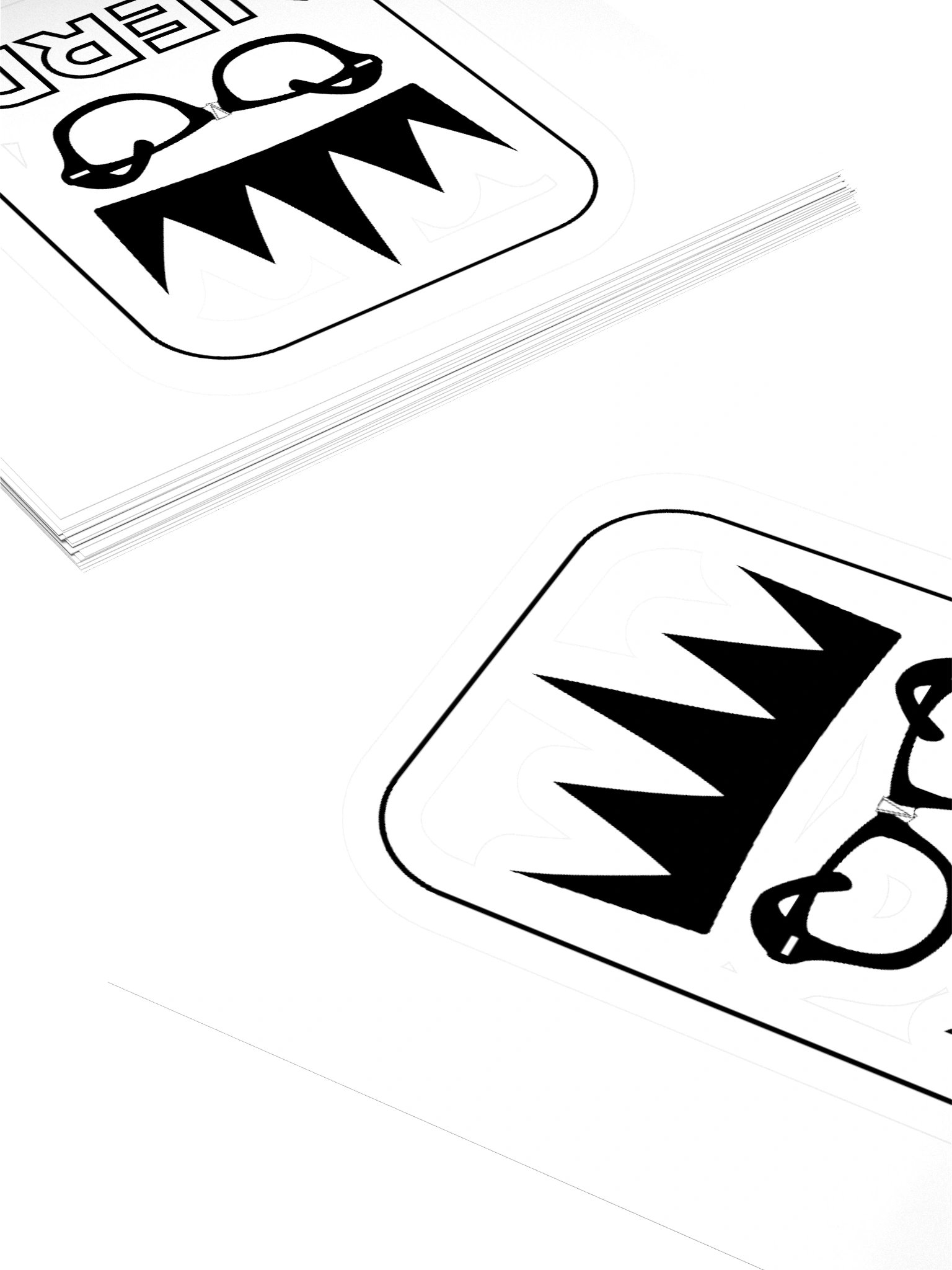 King Nerd Statement Kiss Cut Stickers product image (11)