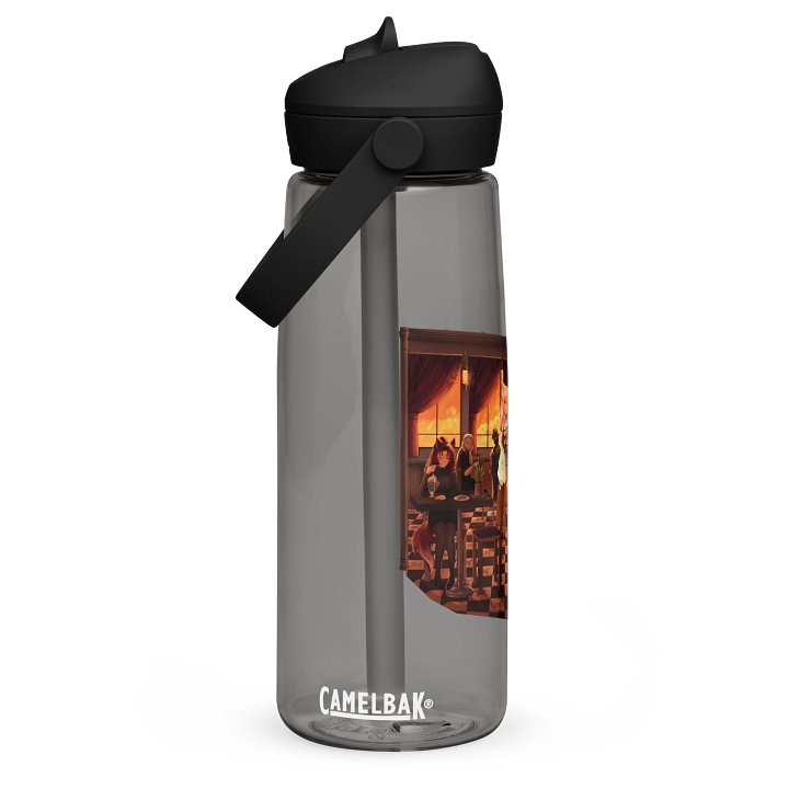 Cozy Café Foxx Flip Straw Water Bottle product image (2)