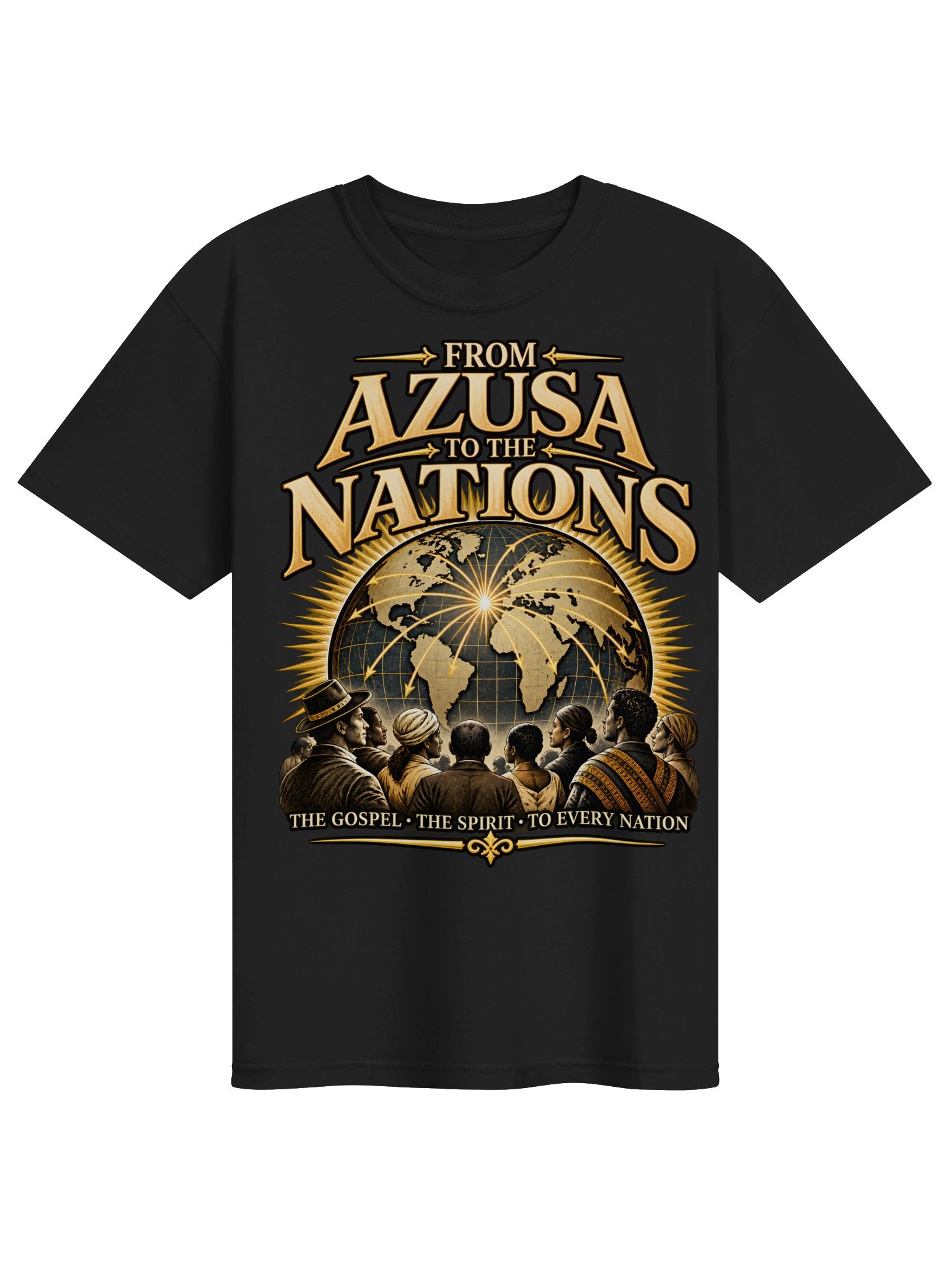From Azusa to the Nations | Pentecostal Revival T-Shirt product image (1)