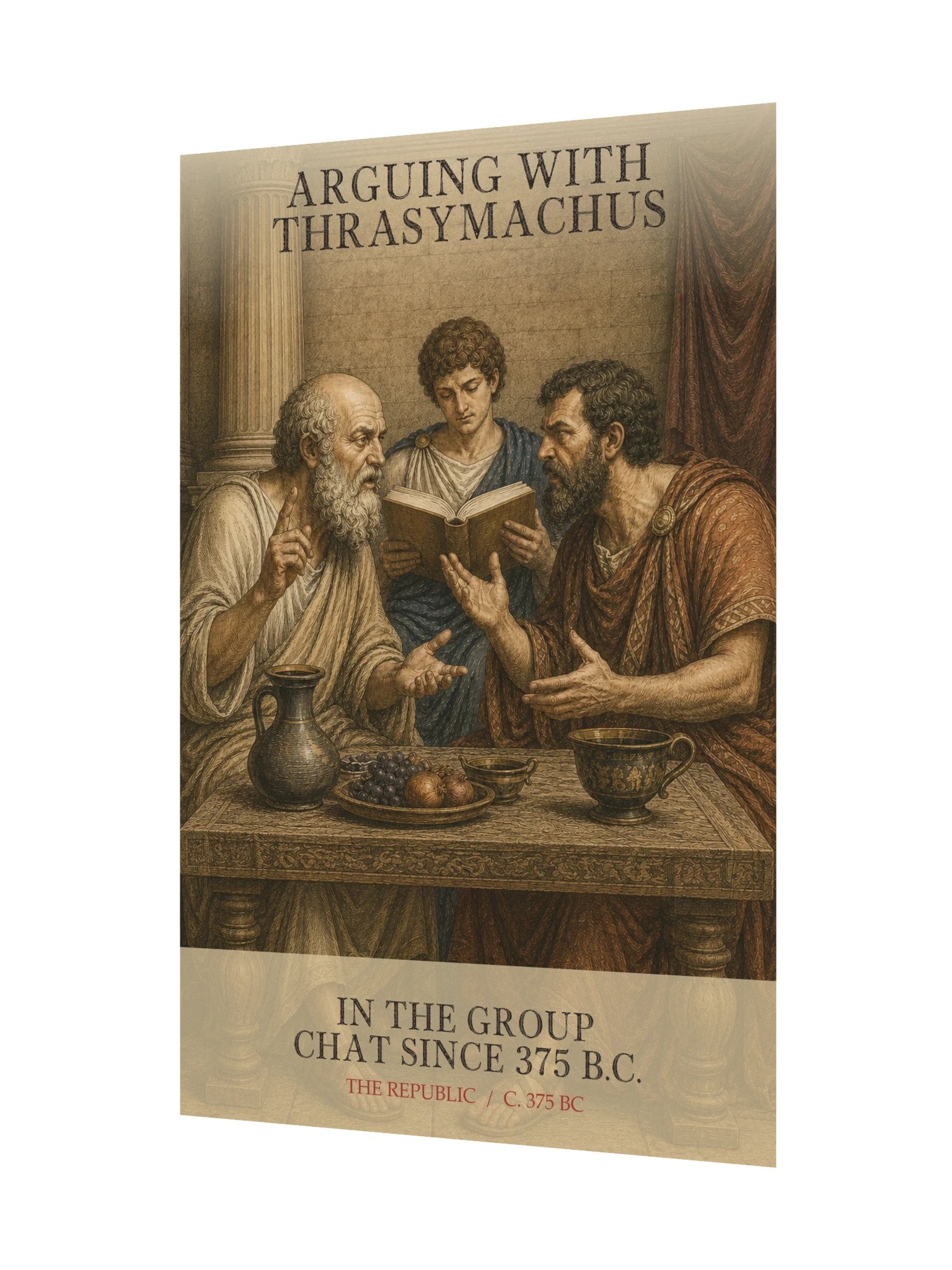Arguing With Thrasymachus Group Chat Since 375 -- The Republic Art Print product image (11)