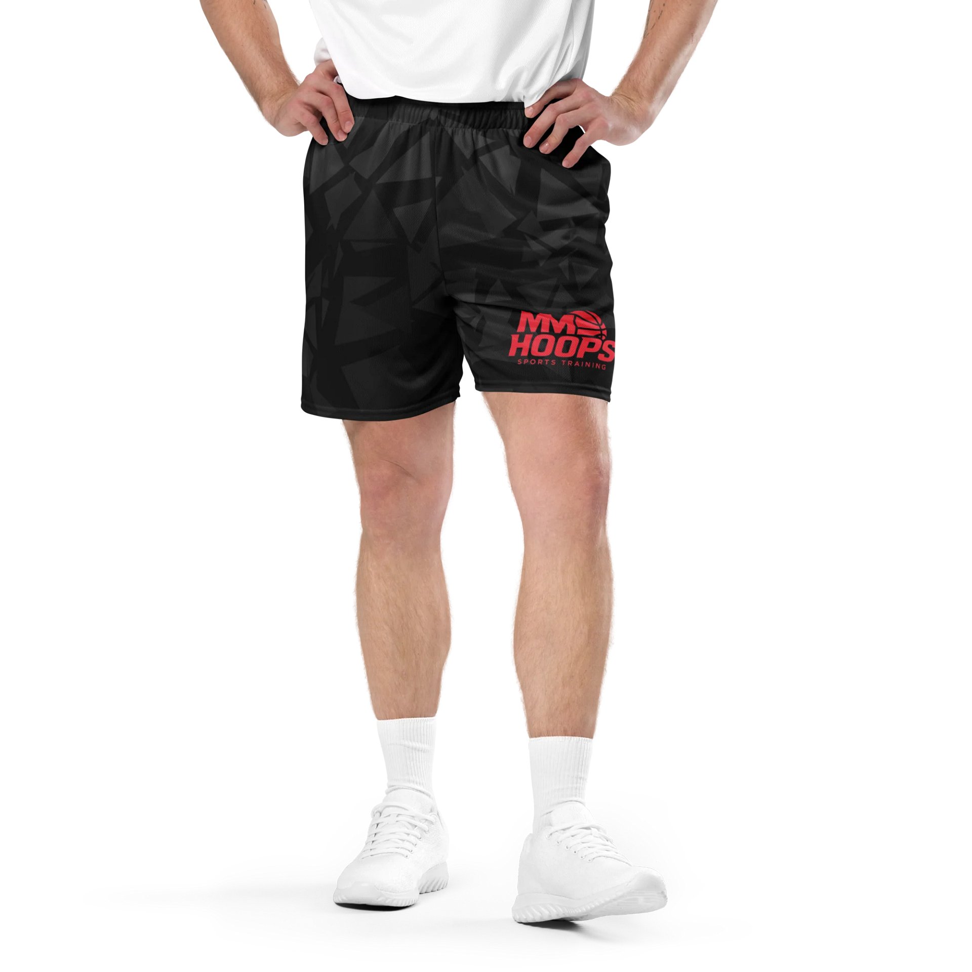 MM HOOPS BLACK X RED SHORTS product image (4)