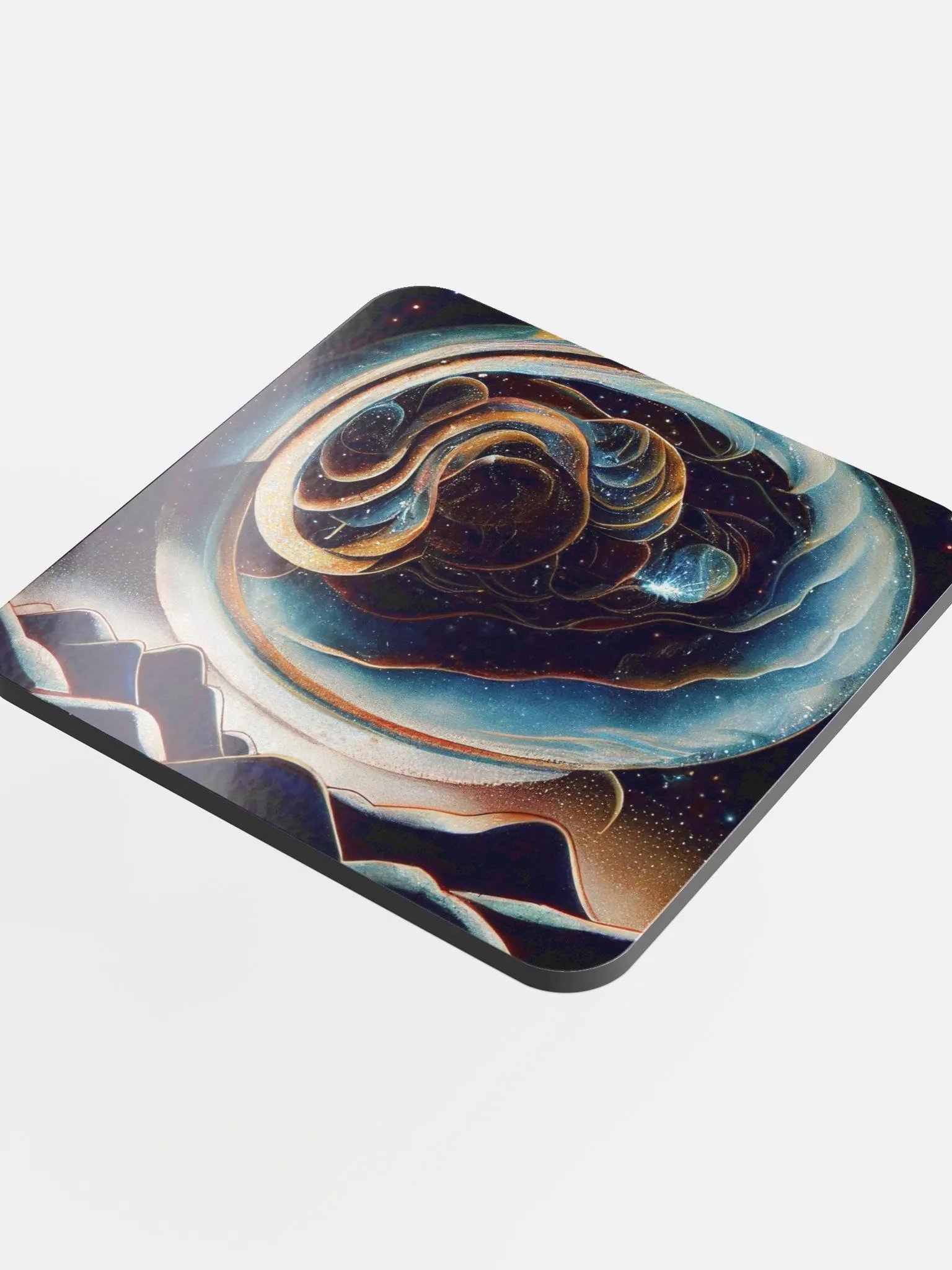 Celestial Swirl Glossed Cork Coaster product image (4)
