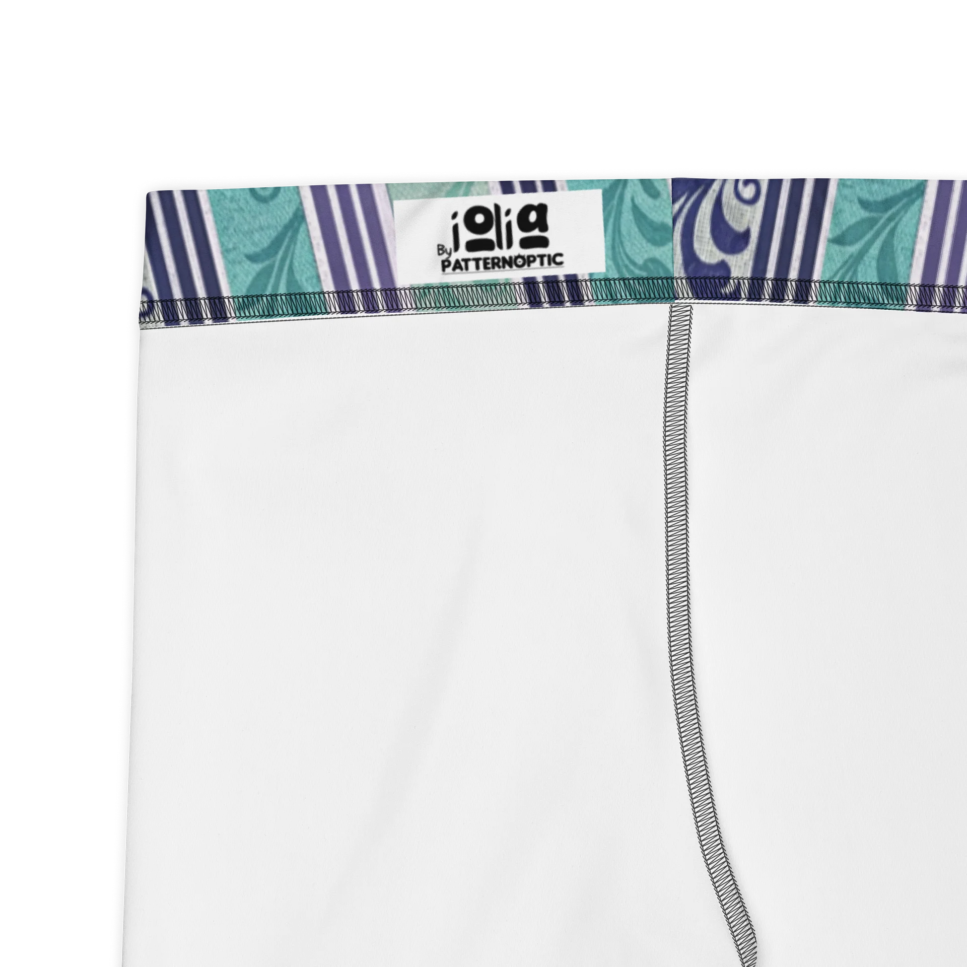 Blue Stripe Wave Capri Leggings product image (2)