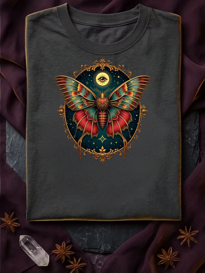 Mystical Moth with Third Eye and Celestial Frame product image (1)