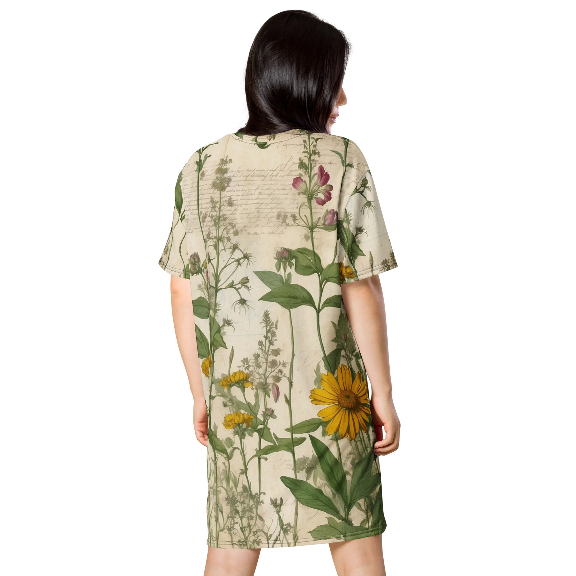 Vintage Botanical Bliss T-Shirt Dress product image (2)