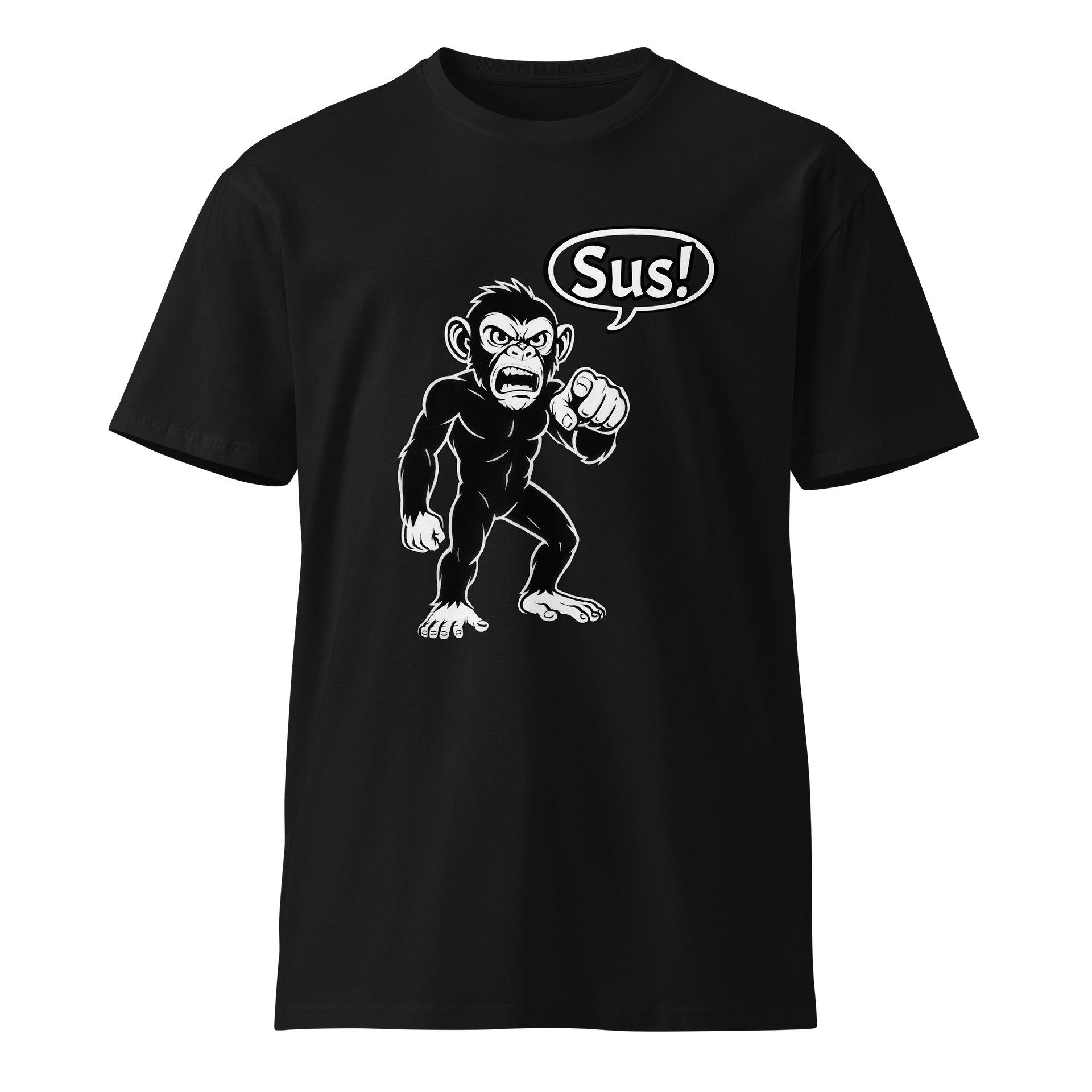 Sus Monkey - Funny - Meme T-Shirt - AS Colour Unisex Premium T-Shirt product image (3)