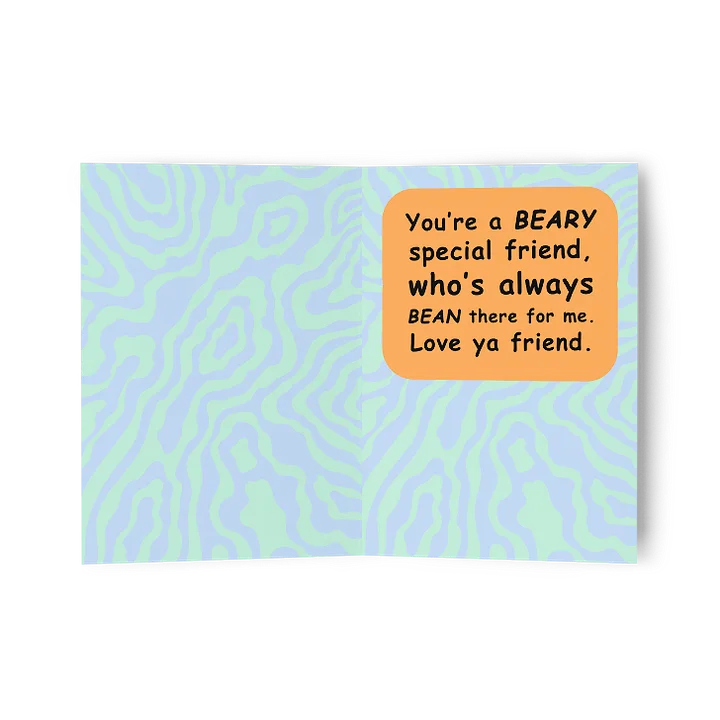 BEARY Special Friend Greeting Card product image (2)