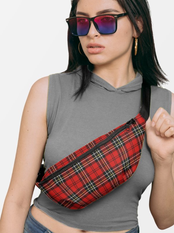 Red Vintage Plaid Fanny Pack product image (1)