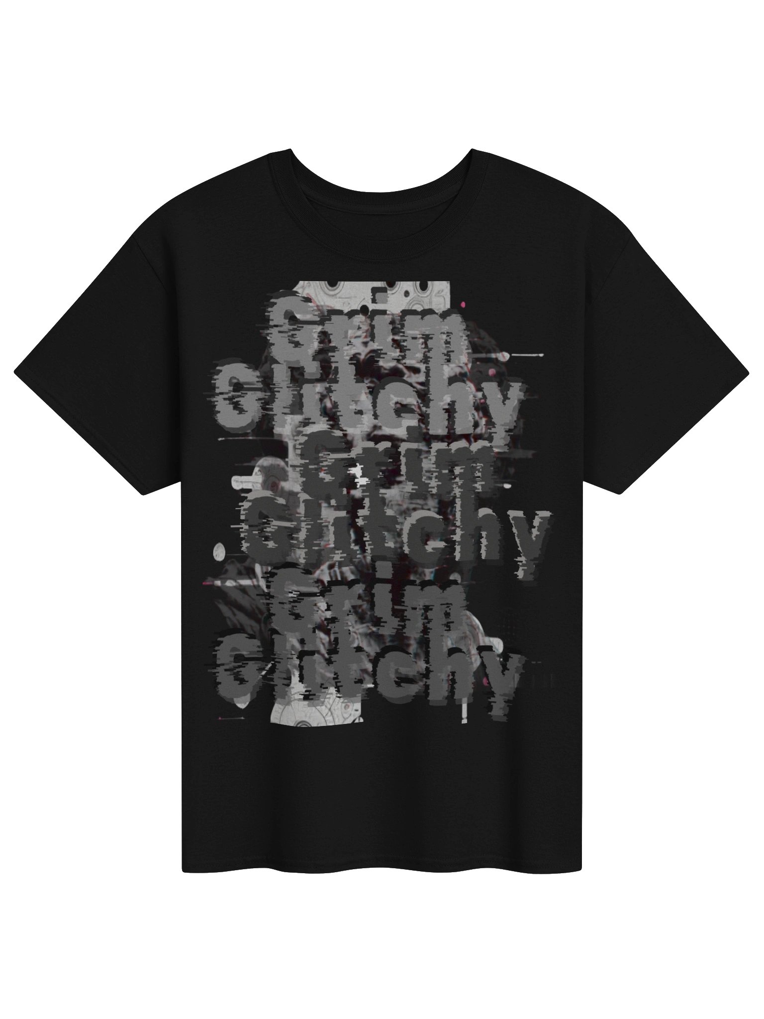 Glitchy Grin Skull Tee product image (1)