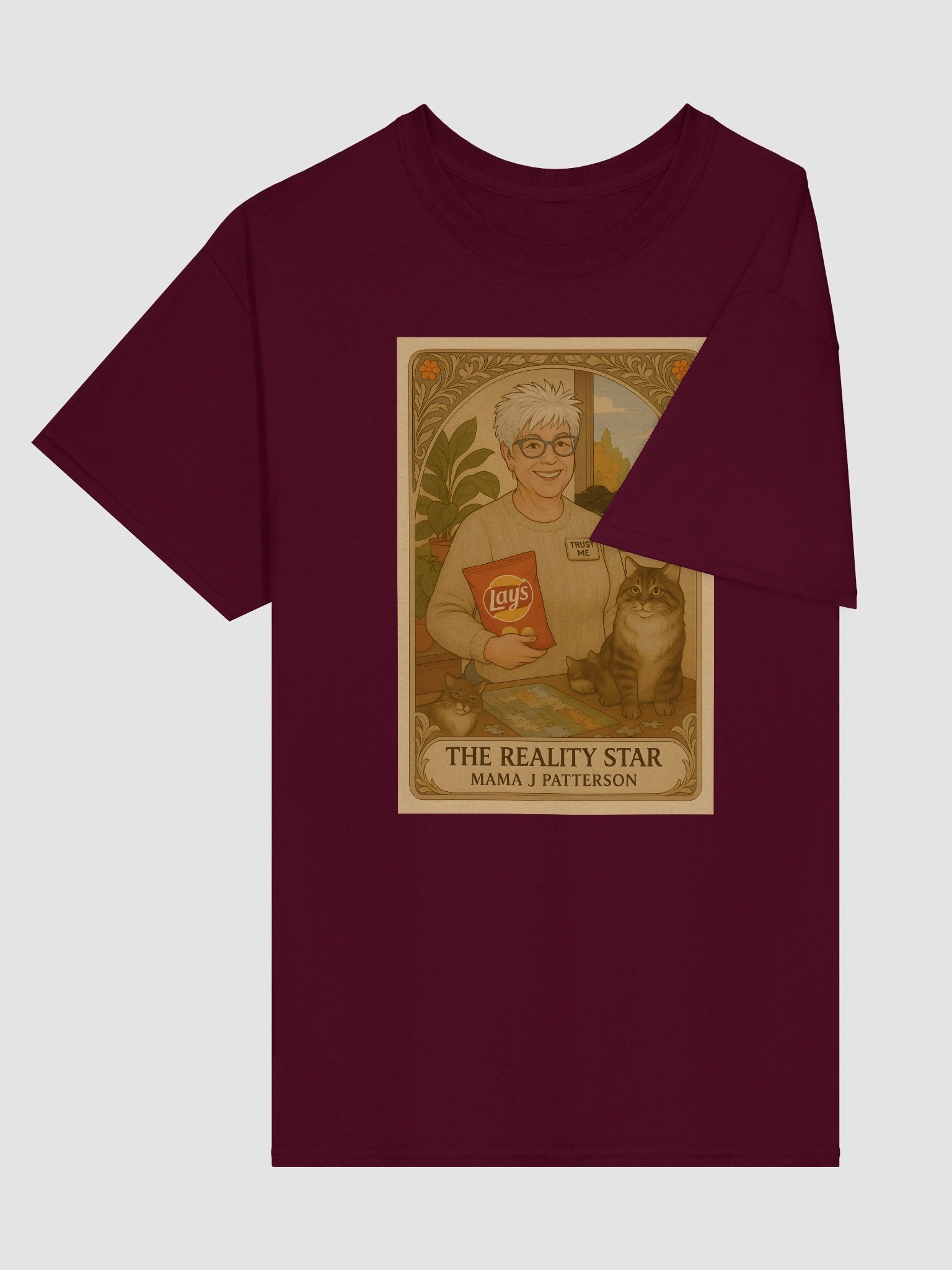 Tarot Card Shirt- Mama J Patterson - Lunch Therapy on the back - Unisex Ultra Cotton Tee product image (3)