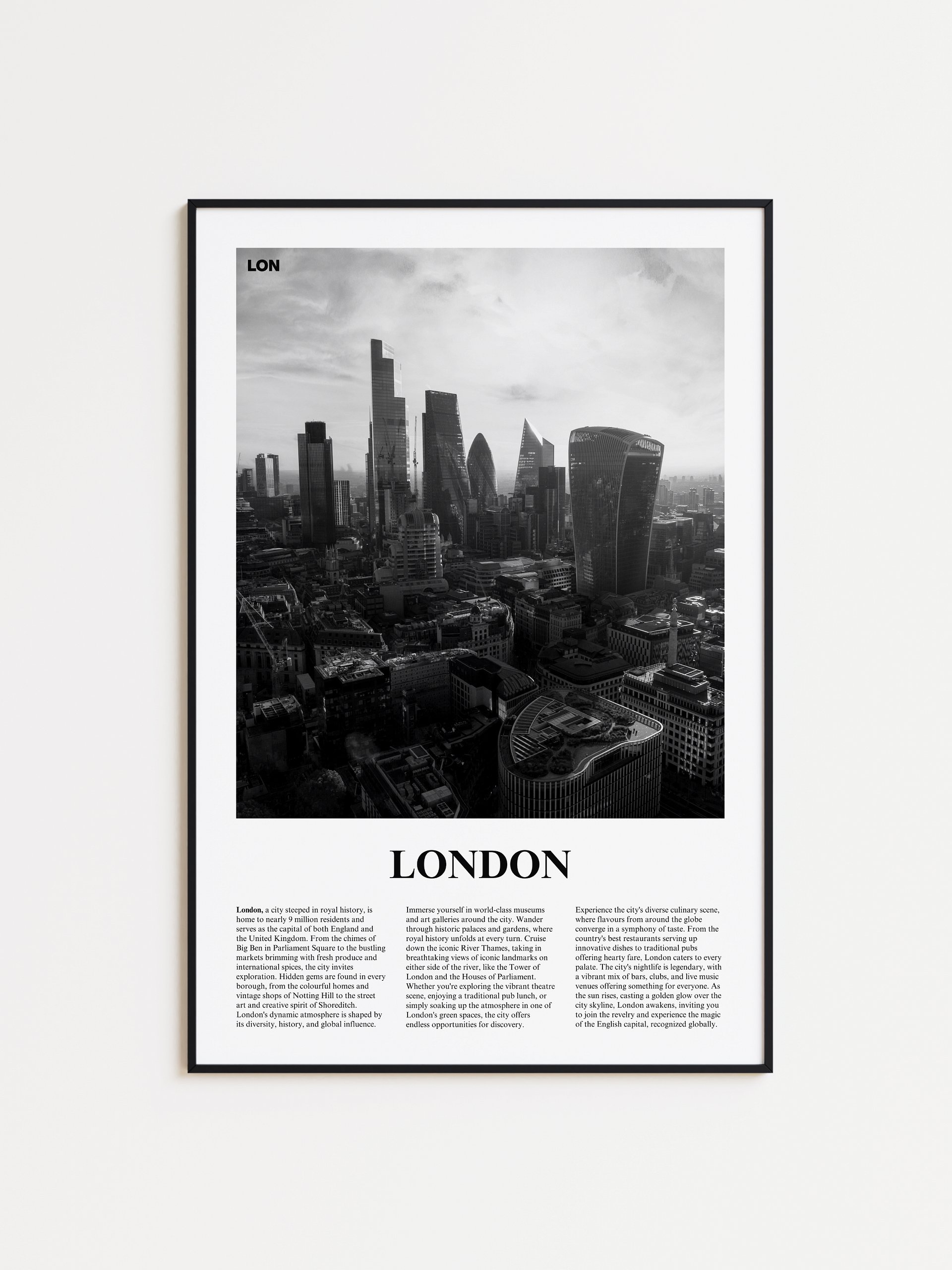 London 03 Newspaper Poster | Framed product image (1)