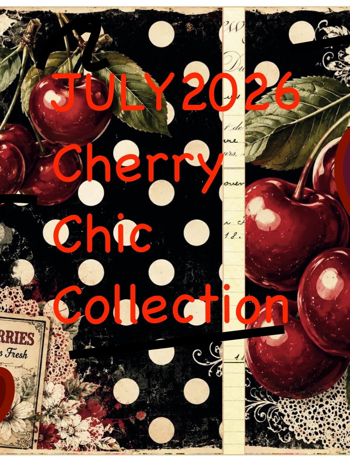JULY 2026 DIGITAL DIY Cherry Chic Folio product image (1)