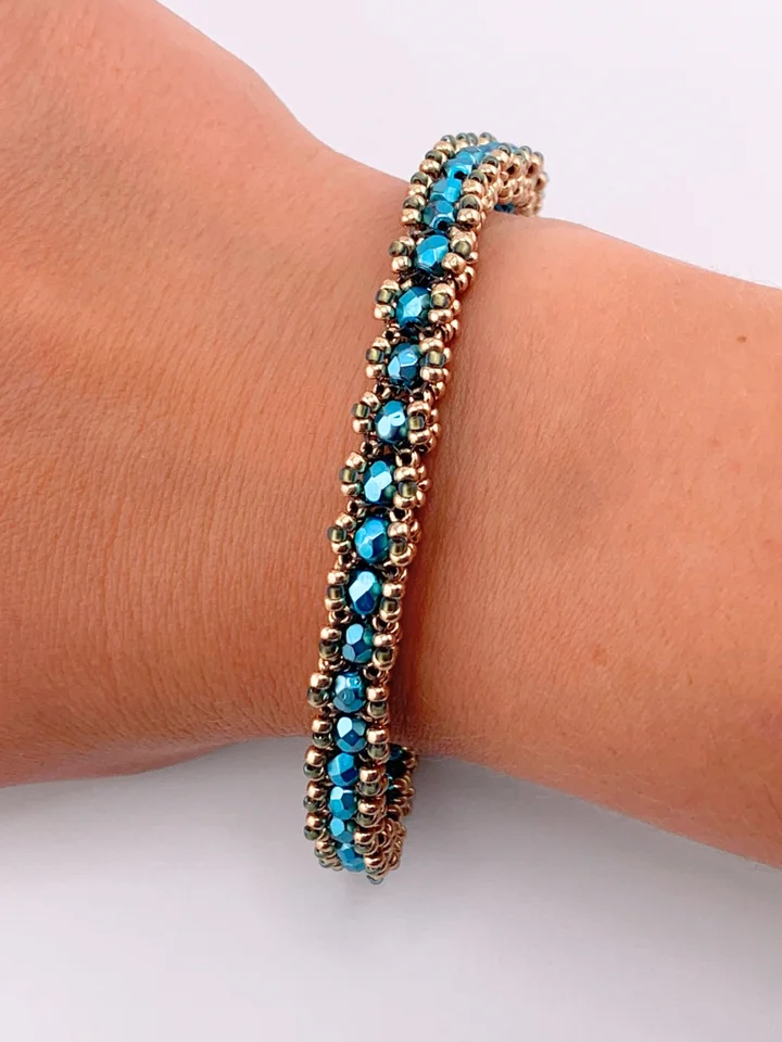 Beading Pattern - 4mm Fire-Polished Tennis Bracelet product image (1)