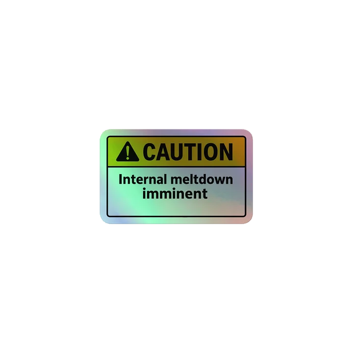 Internal Meltdown Holographic Sticker Set product image (1)