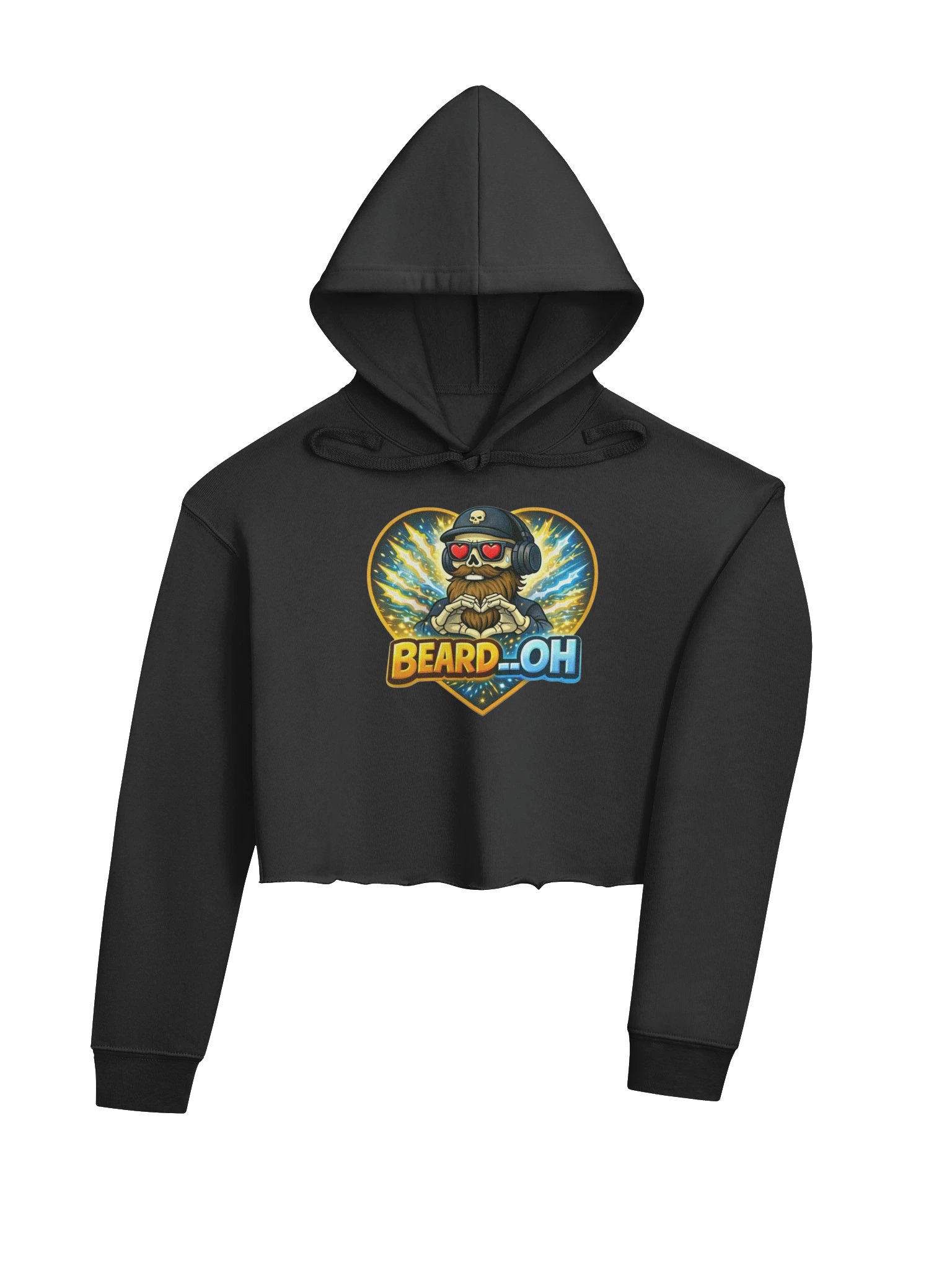 Beard__Oh Fleece Crop Hoodie product image (4)