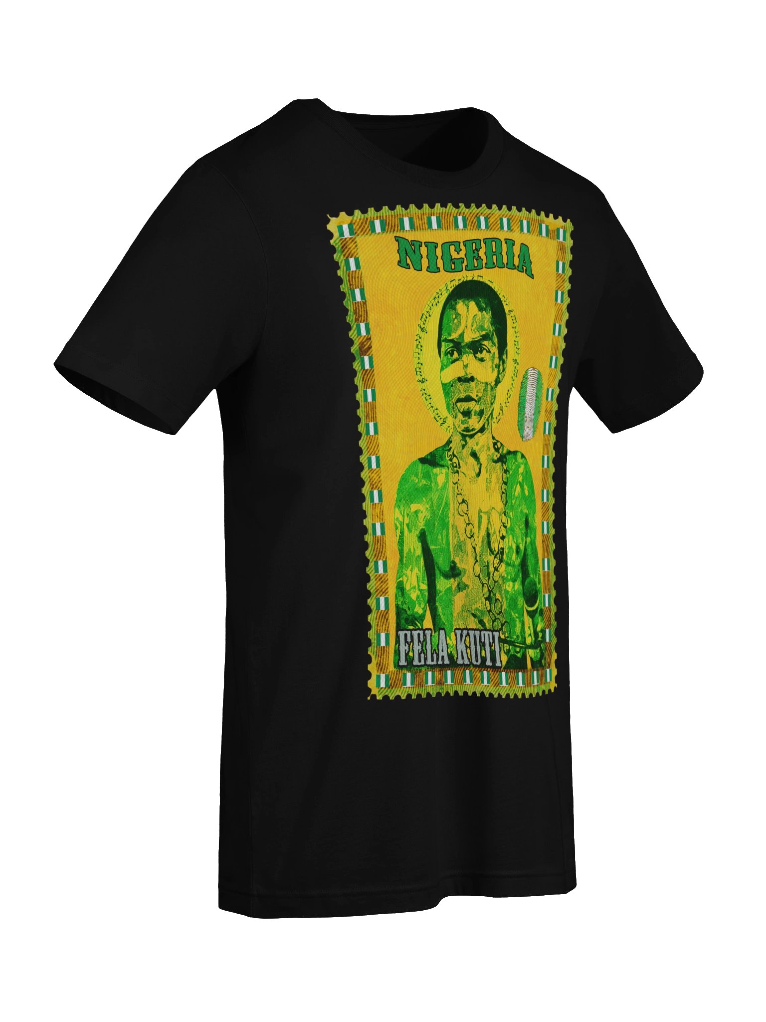 Fela Kuti Vintage Postage Stamp Tee | Nigeria Afrobeat product image (62)