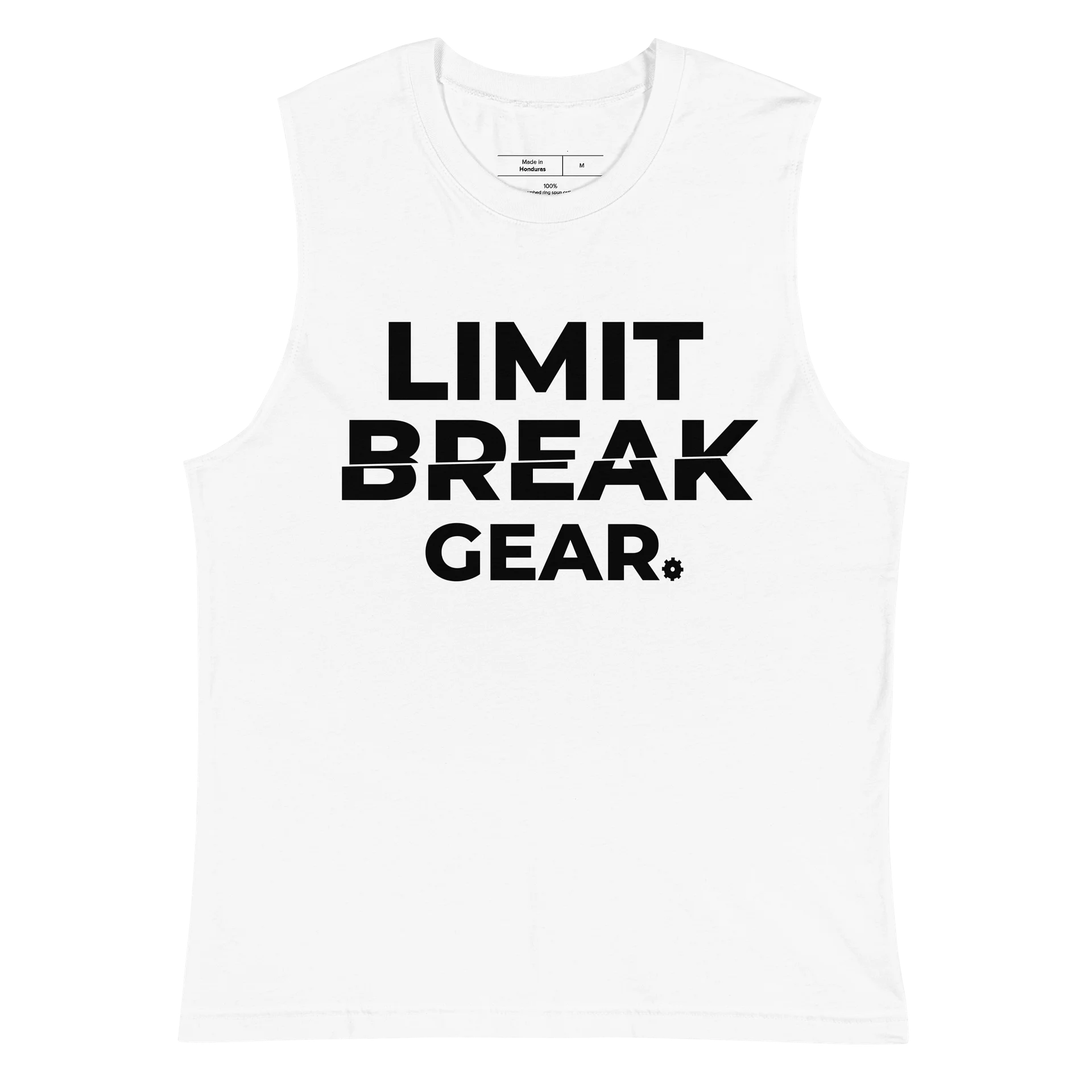 Limit Break Gear sliced Sleeveless - black logo product image (2)