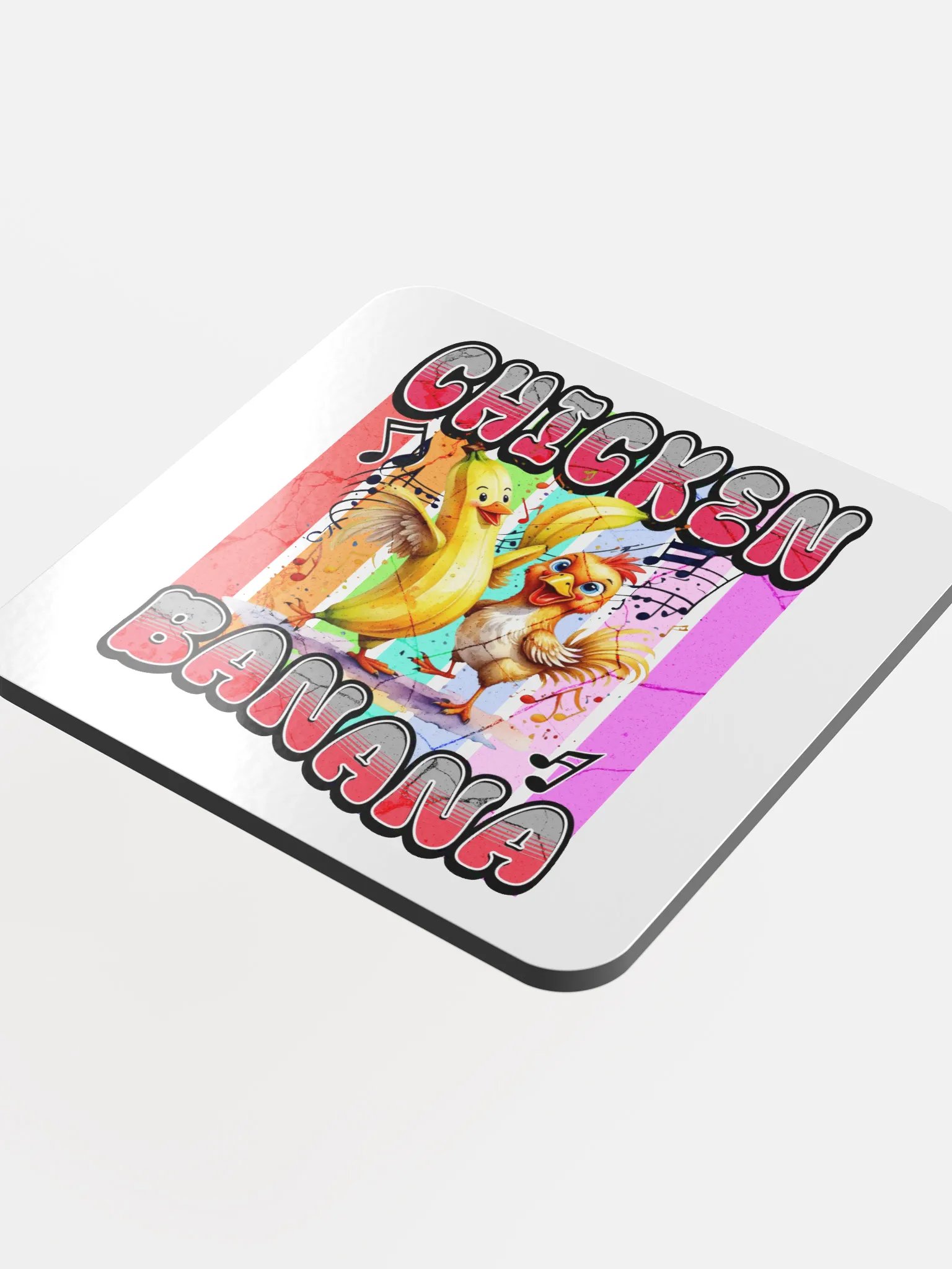Chicken Banana Cheerful Coaster Set product image (1)
